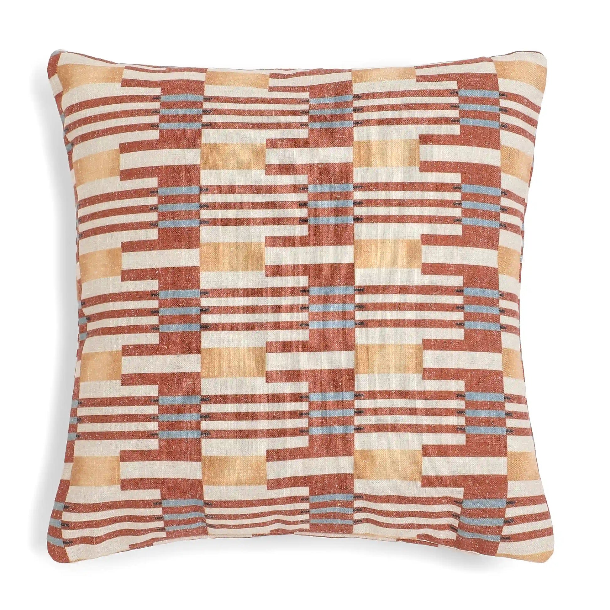 Vissencia Printed Cushion Cover | Crafted Patterns Red / Cushion Cover (41cm x 41cm)