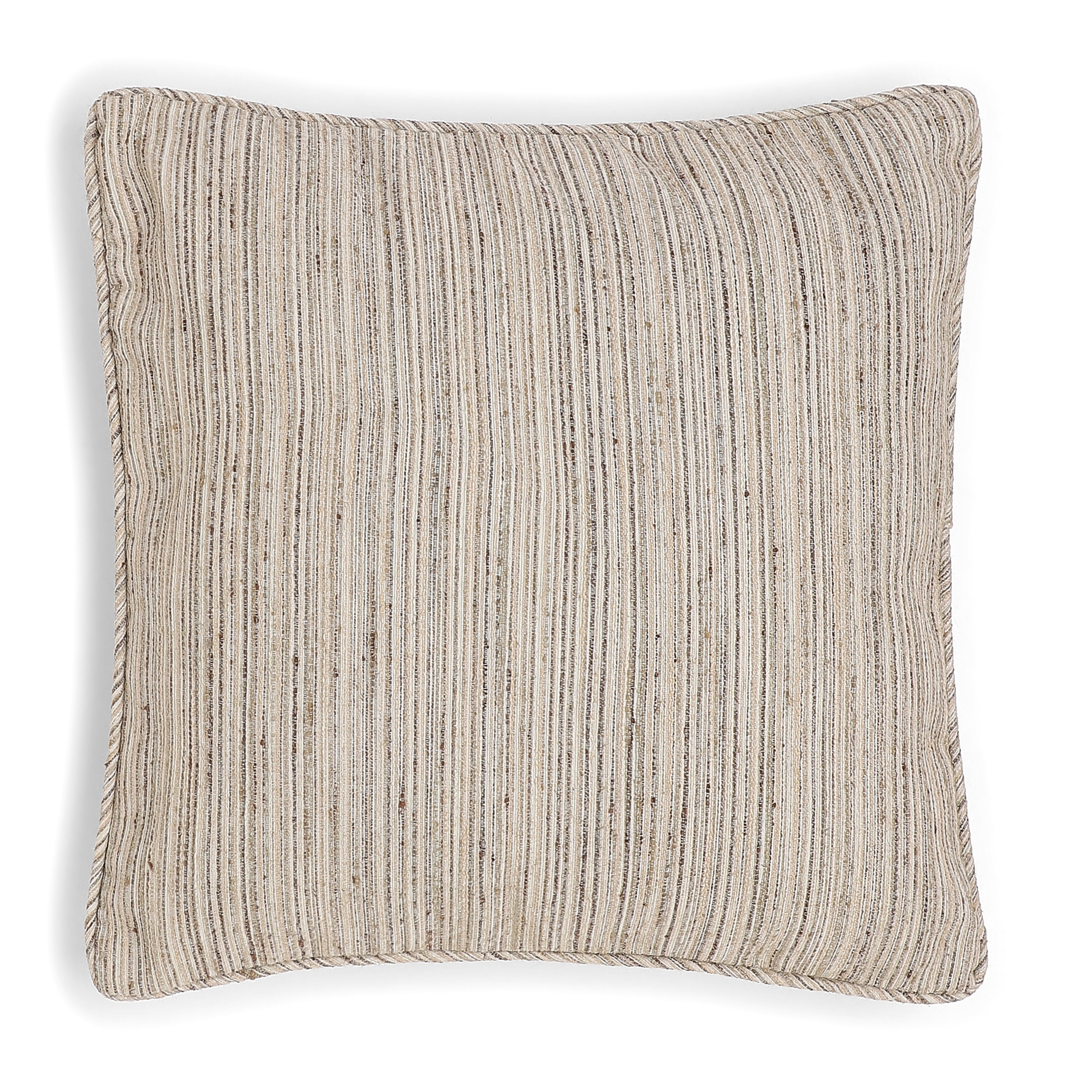 Vissencia 331 GSM Poly-Viscose-Linen Cushion Cover | Soil