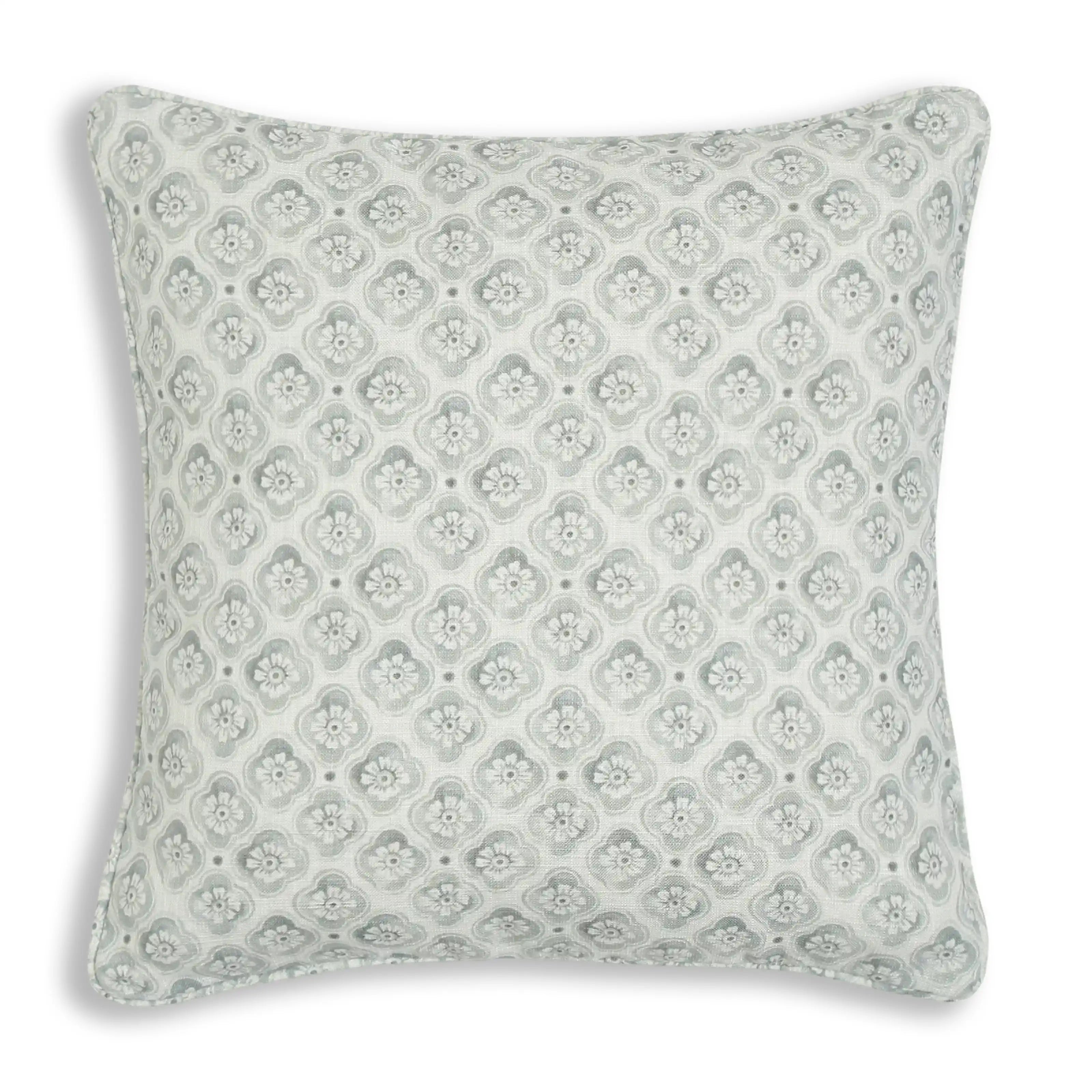 Espricia Printed Cushion Cover | Jaipuri Tales Olive Frost / Cushion Cover (41cm x 41cm)