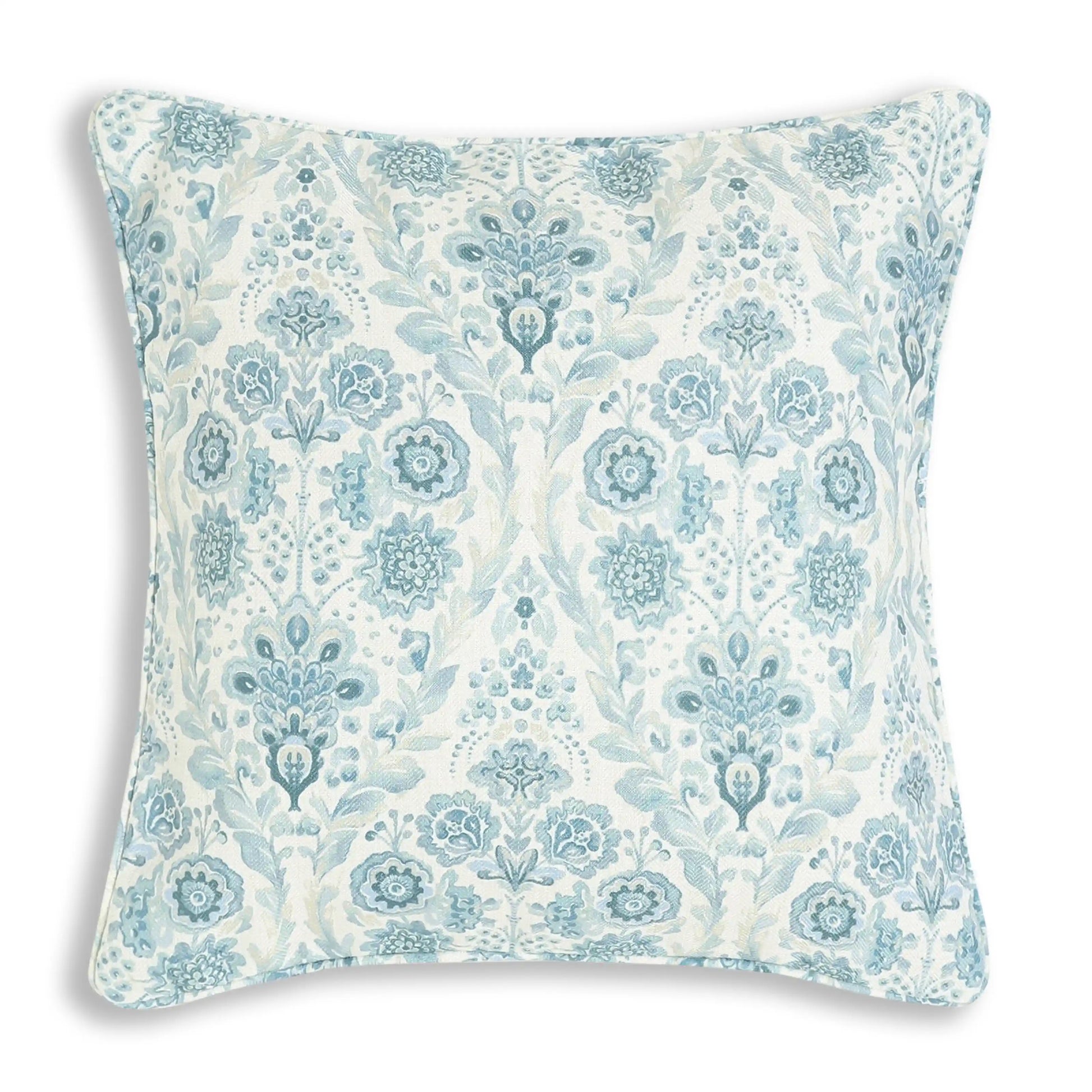 Espricia Printed Cushion Cover | Jaipuri Tales Minty Wave / Cushion Cover (41cm x 41cm)