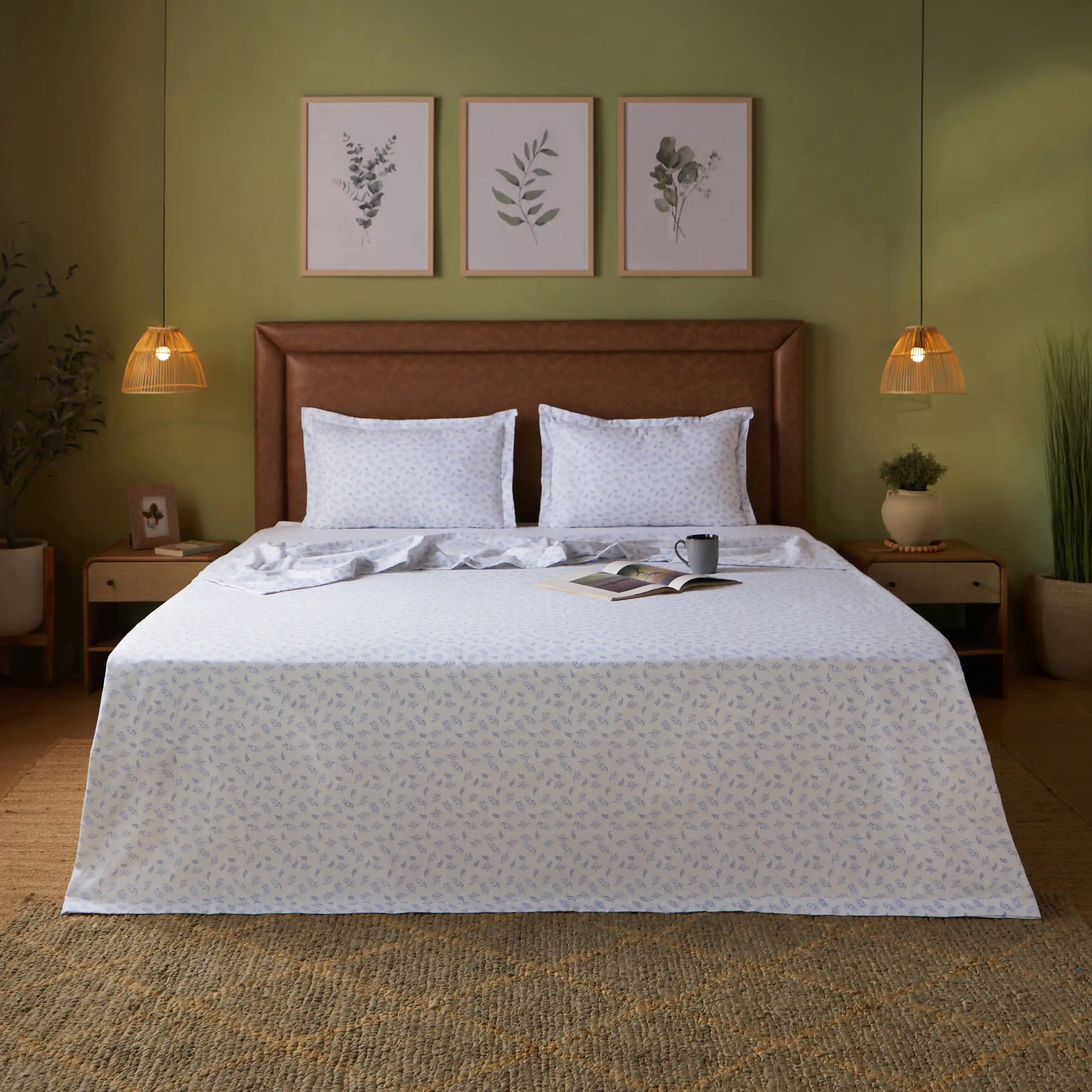 Bloomshire Classic 100% Cotton Dohar Purple / Double