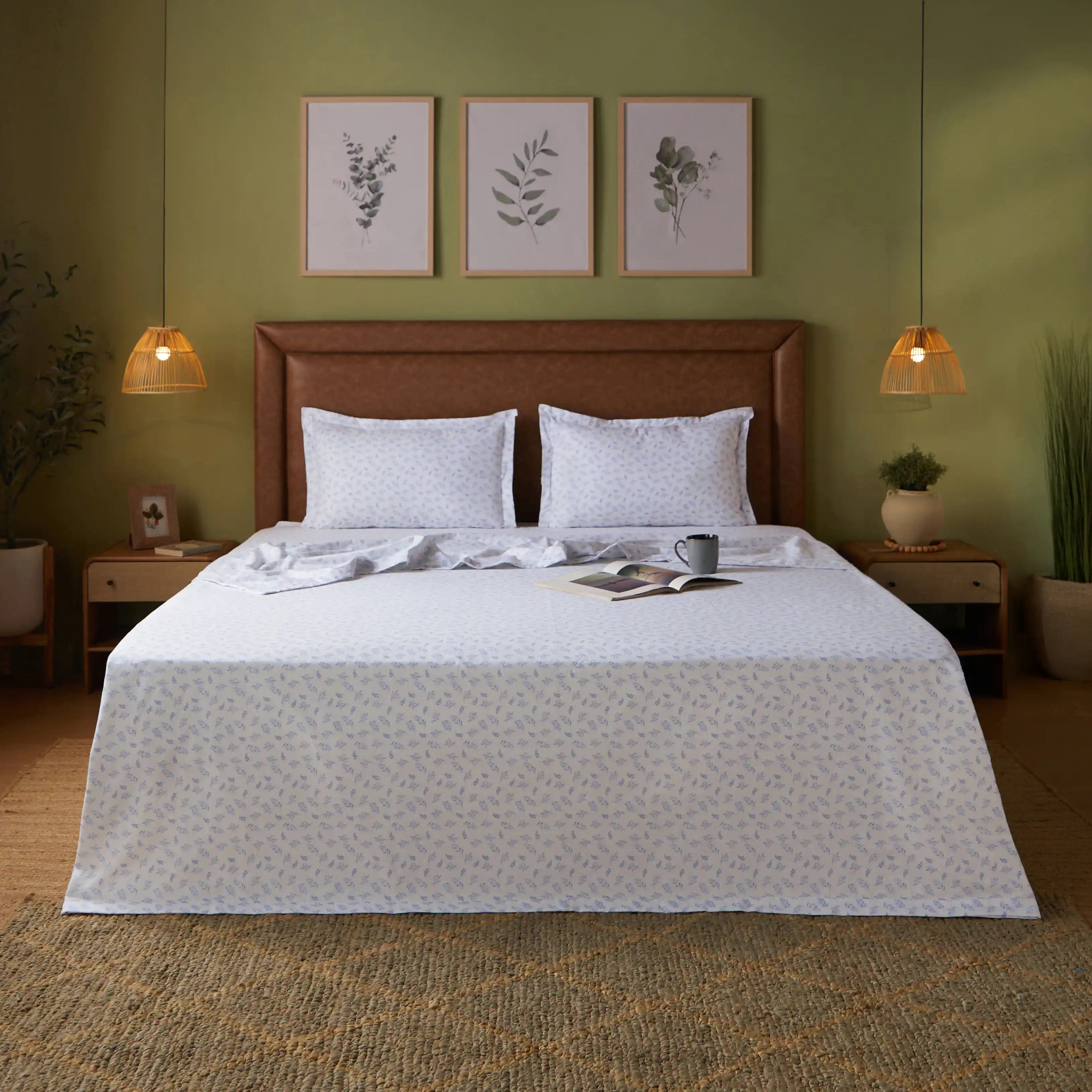 Bloomshire Classic 100% Cotton Dohar Purple / Double