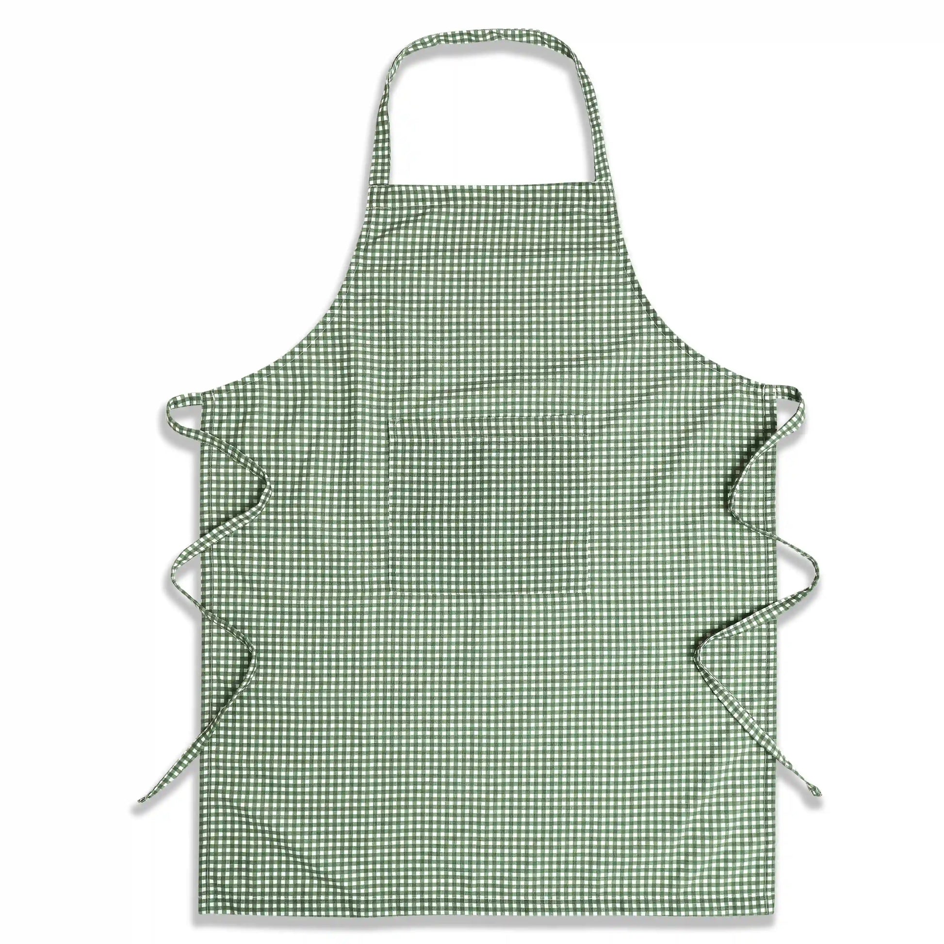 Nonna's Home 100% Polyester Apron Small Rosemary Gingham / Apron (70cm x 90cm)