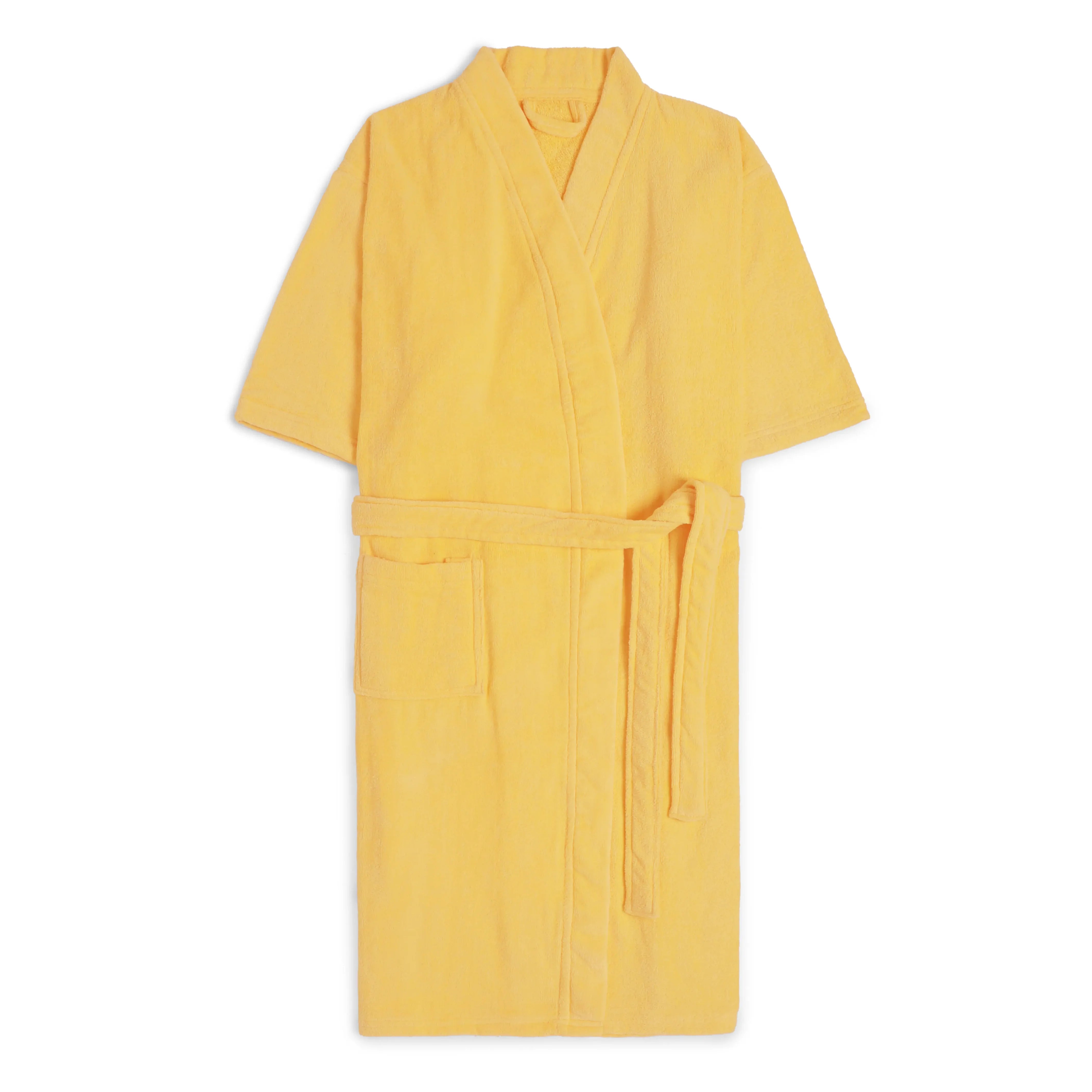 Paleto | Everyday Essentials Cozy Fit Absorbent Cotton Bathrobe Yellow / Medium