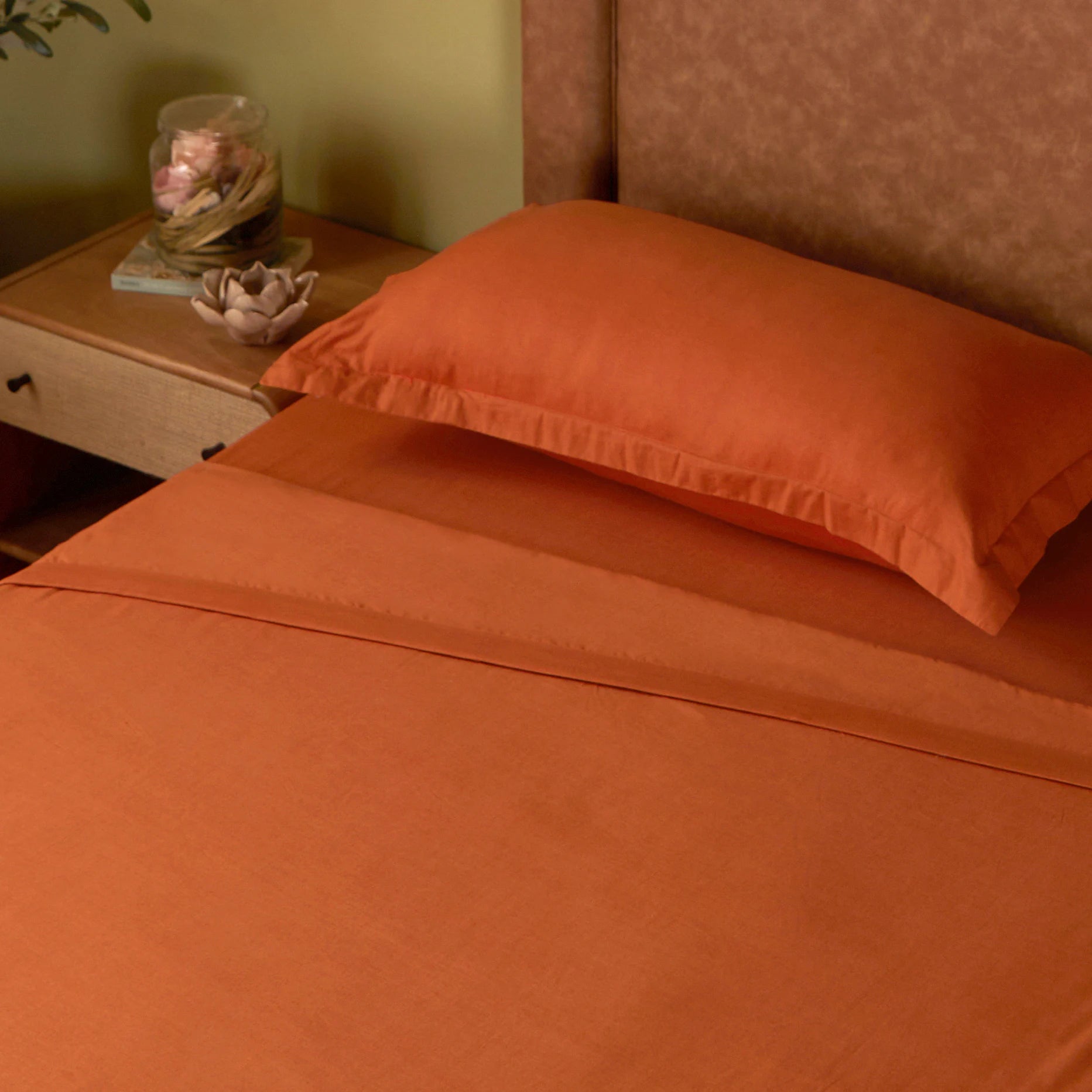 Paleto | Everyday Hues Cotton Solid Dyed Dohar with Super Soft Flannel Layering-Rust Rust / Single