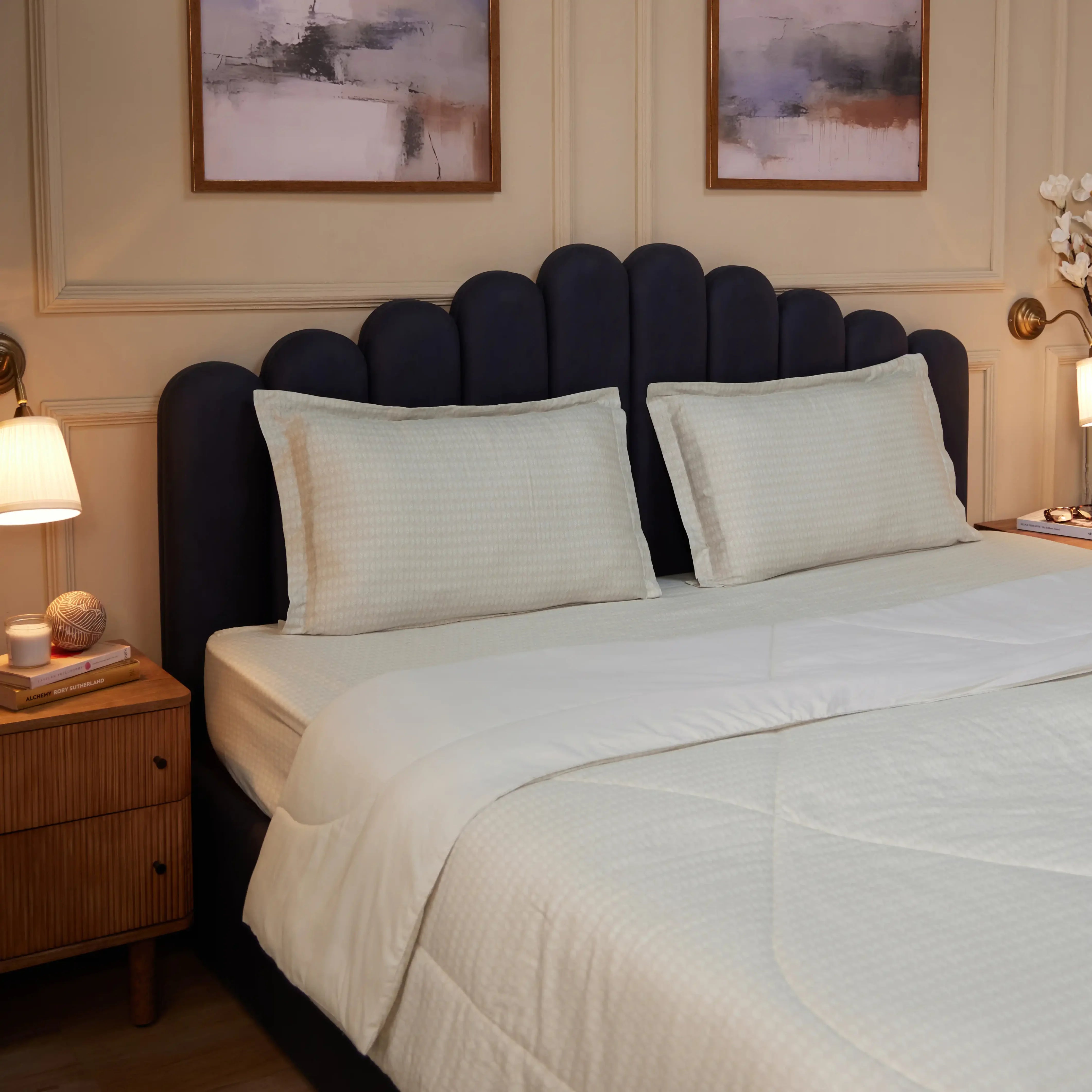 Yutori 100% Cotton Double Comforter Neutral Cream-Yutori / Double