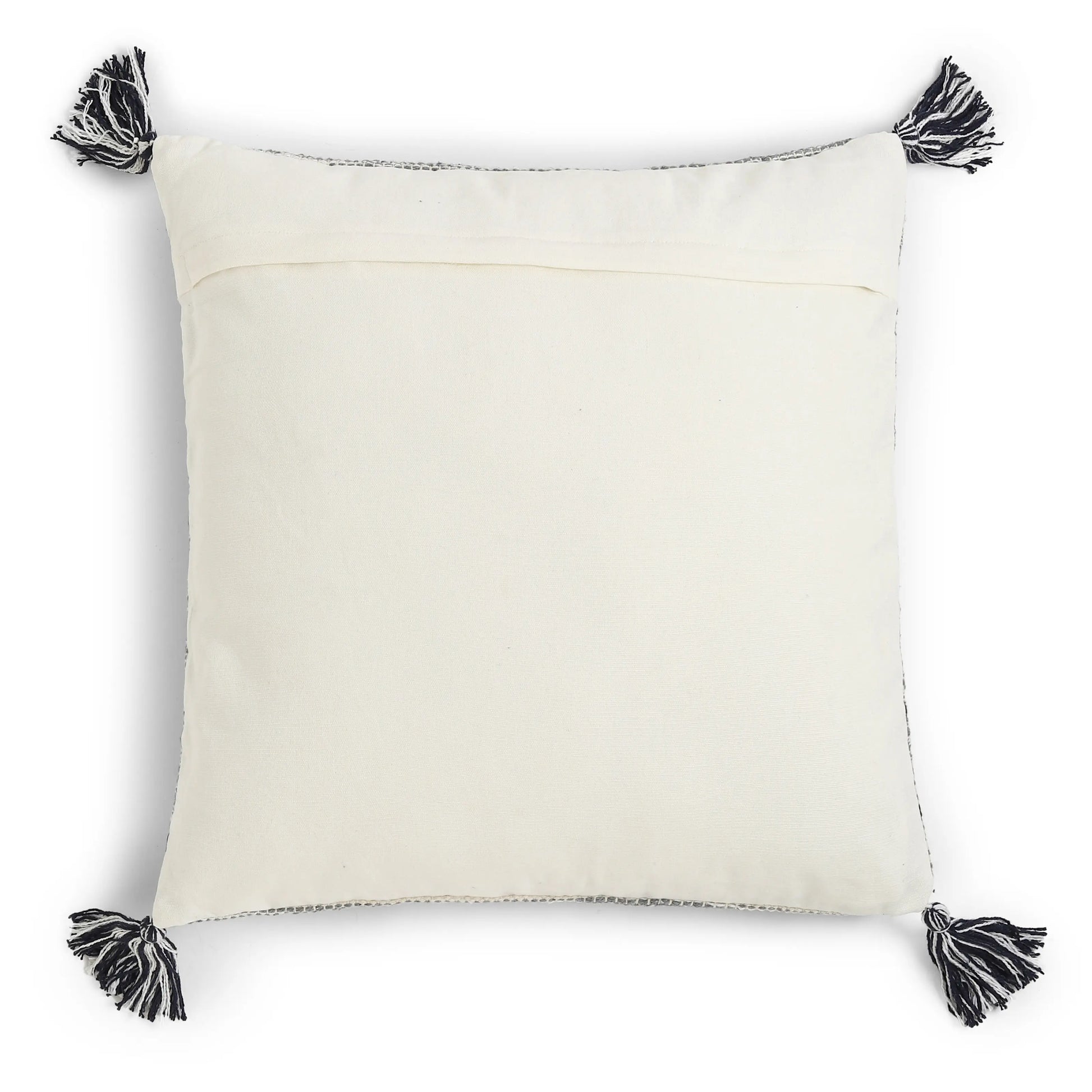 Vissencia 100% Cotton Woven Cushion Cover | Summer Breeze Stormy Slate / Cushion Cover (41cm x 41cm)