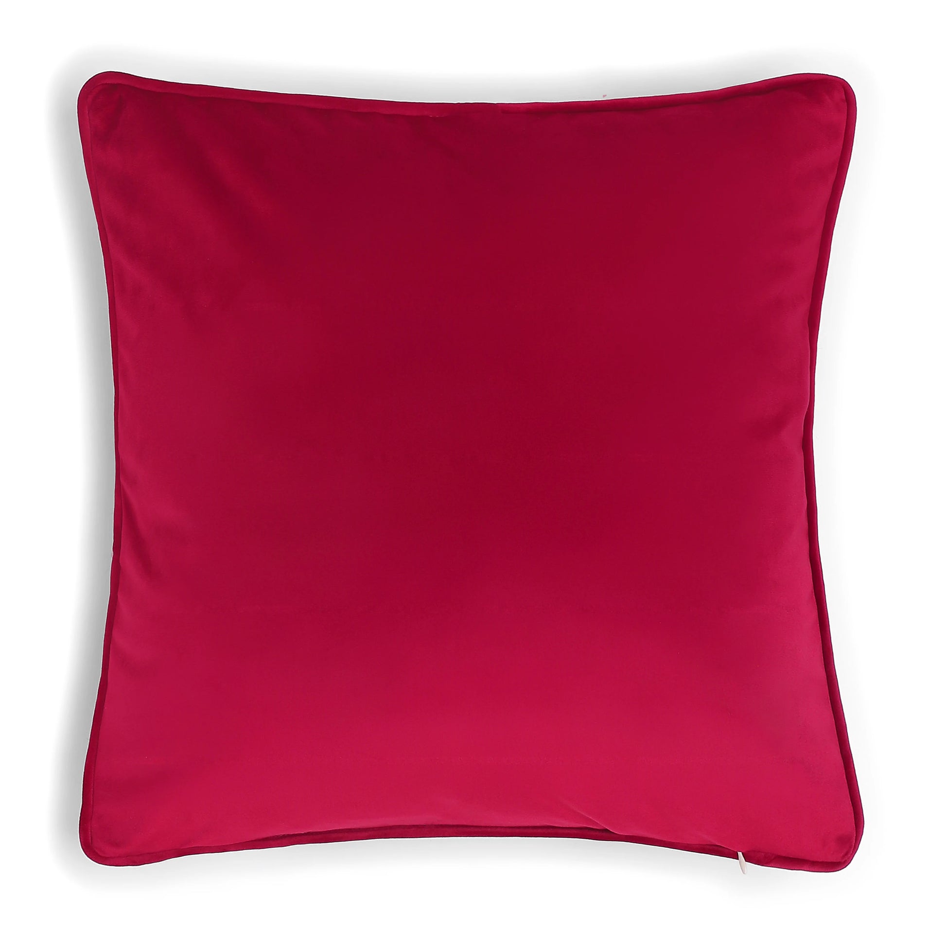 Vissencia Solid Cushion Cover | Autumn Hues Ruby Red / Cushion Cover (41cm x 41cm)