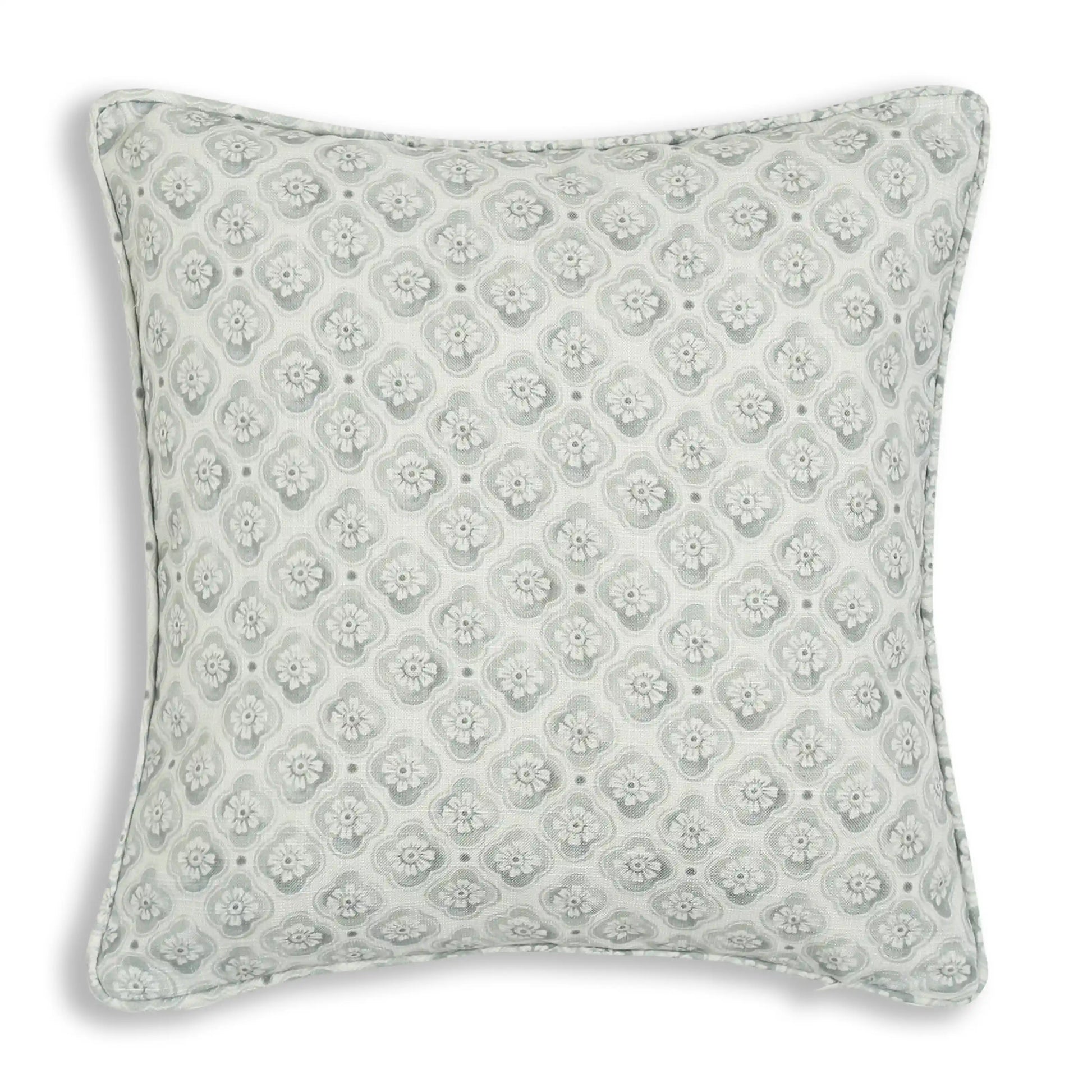 Espricia Printed Cushion Cover | Jaipuri Tales Olive Frost / Cushion Cover (41cm x 41cm)