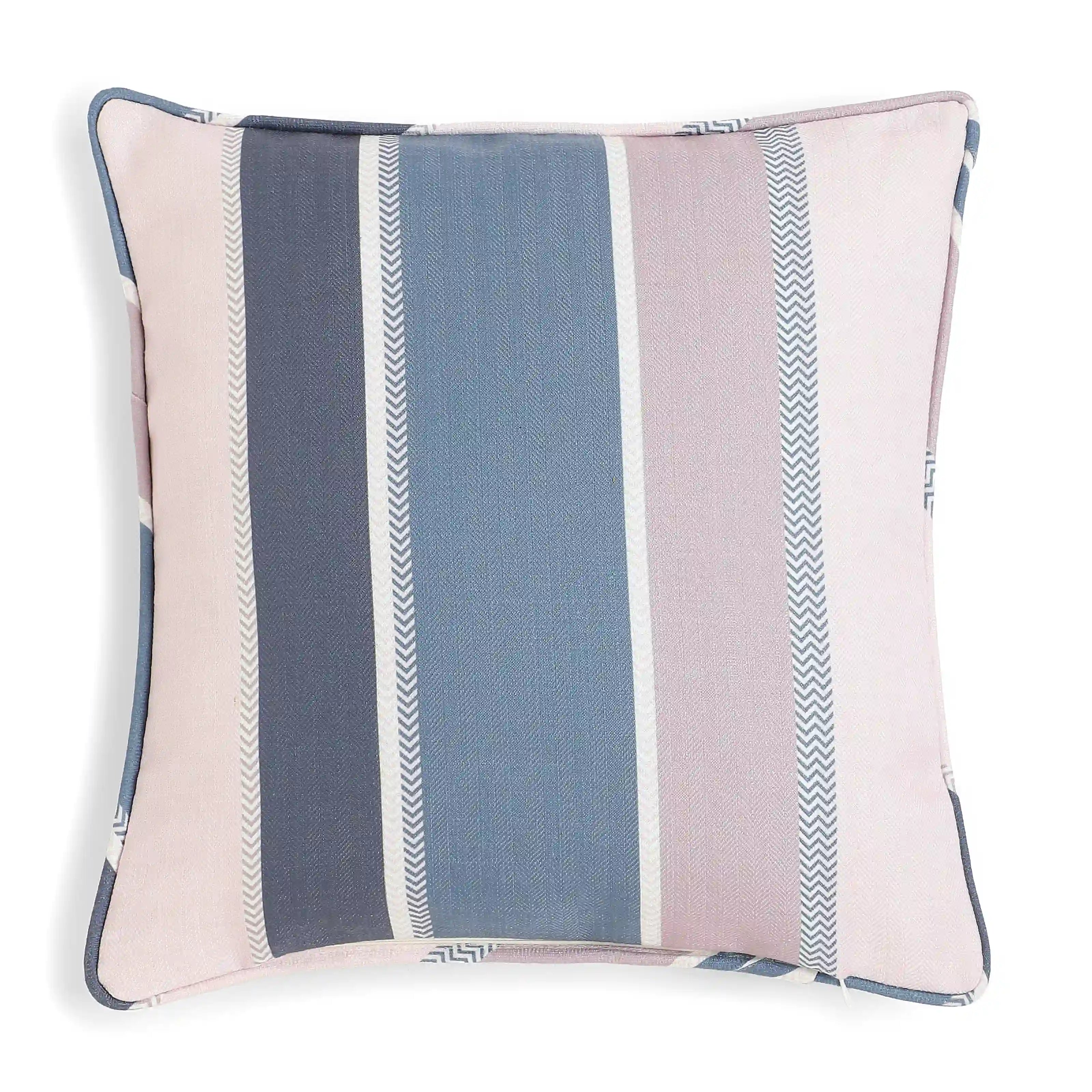 Espricia Printed Cushion Cover | Stripe Story Violet / Cushion Cover (41cm x 41cm)