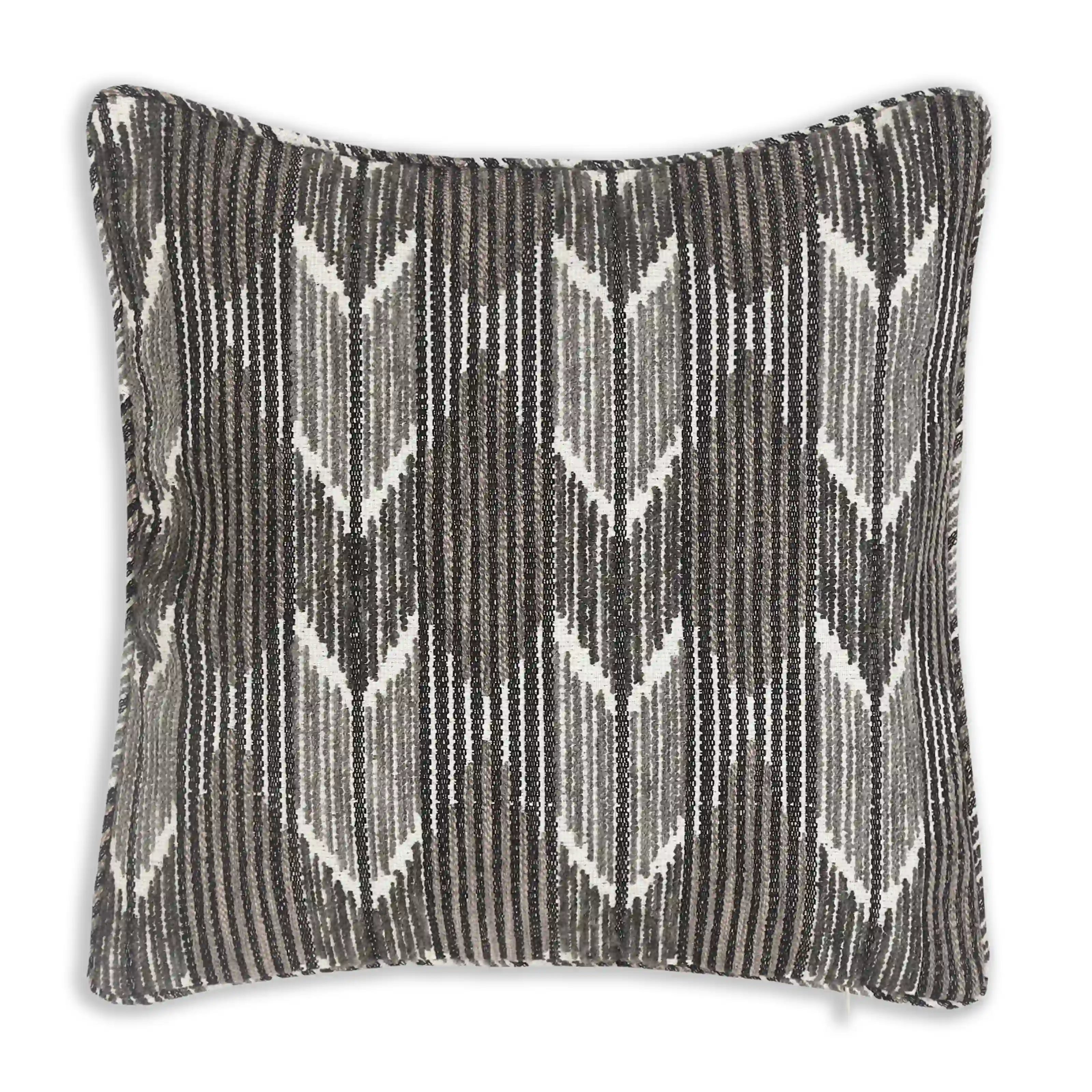Espricia Woven Cushion Cover | Monochrome Threads Charcoal / Cushion Cover (51cm x 51cm)