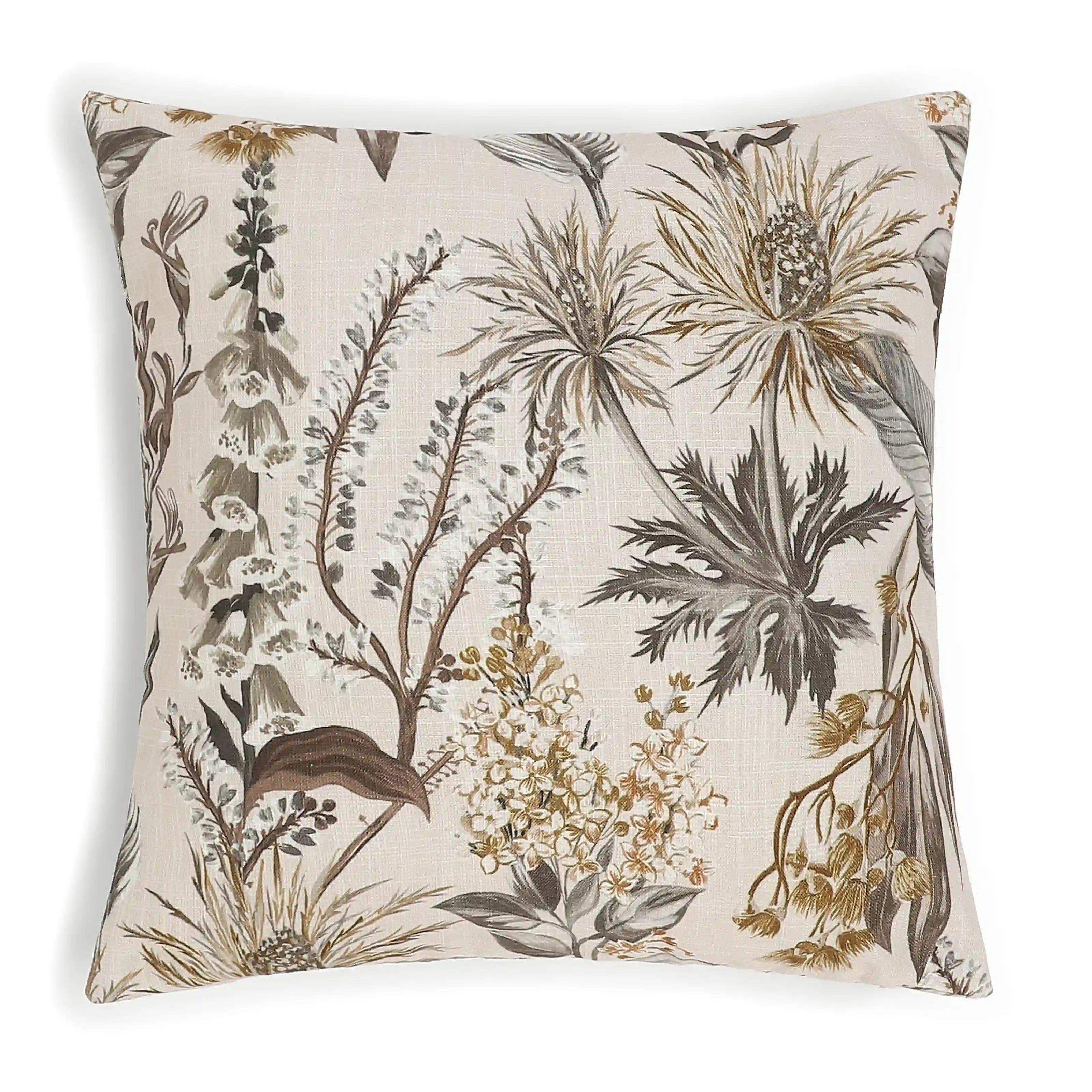 Vissencia Printed Cushion Cover | Meadow Earth / Cushion Cover (41cm x 41cm)