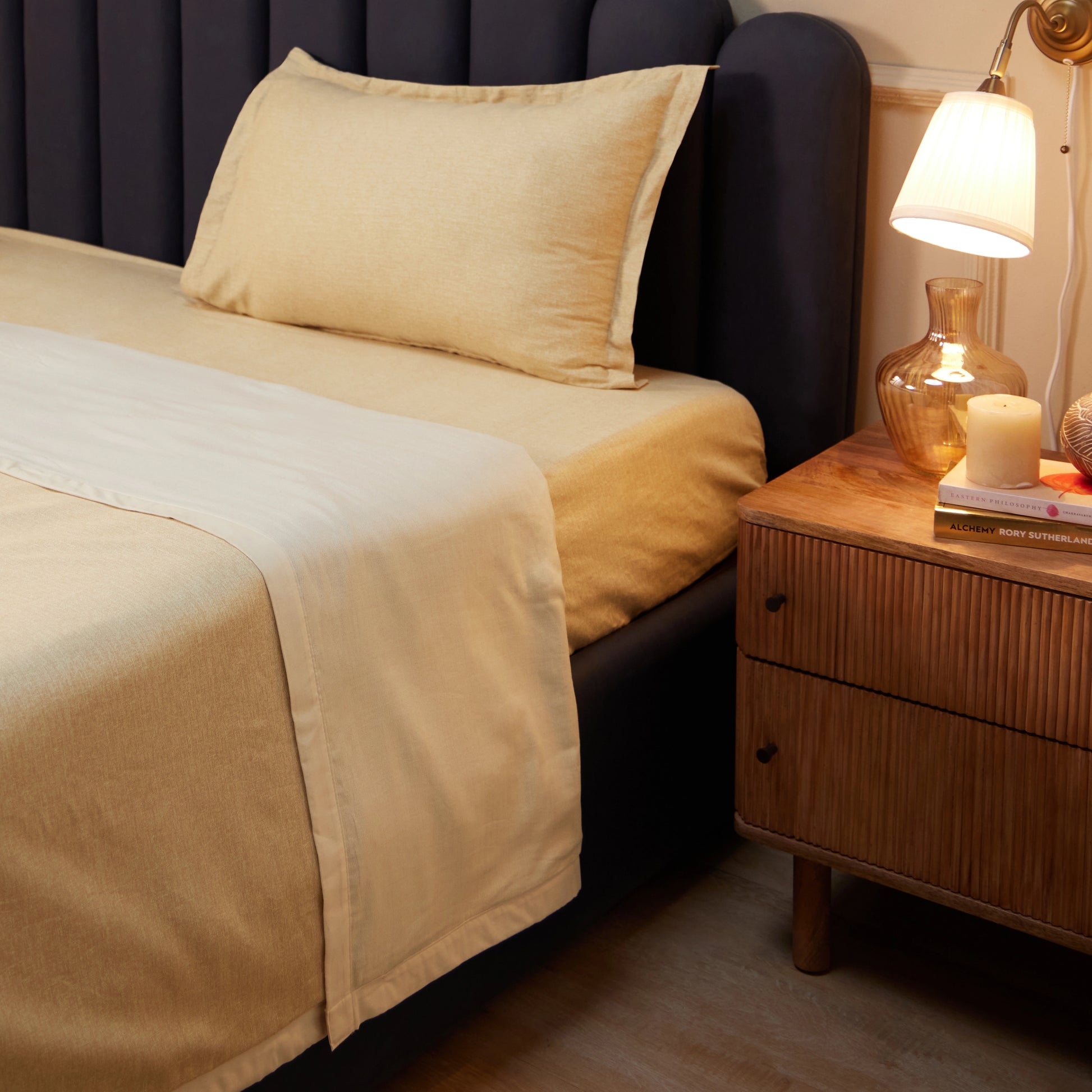 Yutori 100% Cotton Dohar Beige / Single