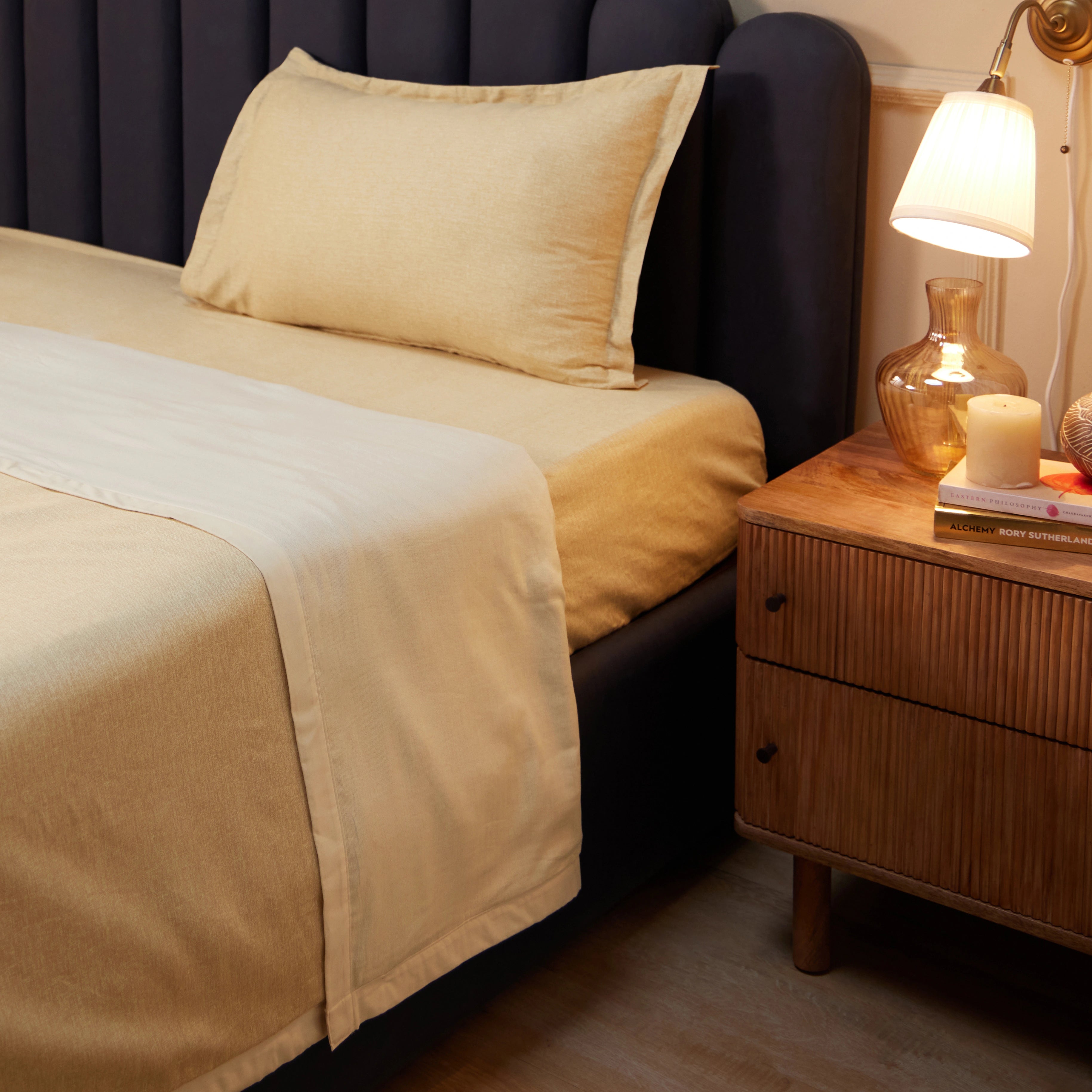 Yutori 100% Cotton Dohar Beige / Single