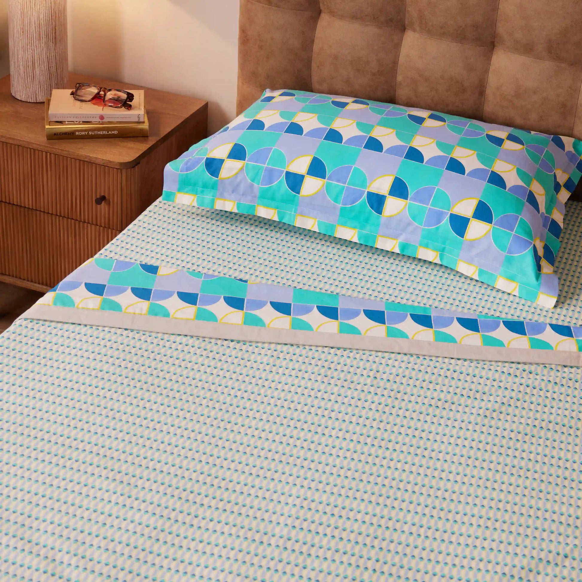 Mishella Printed Kaleido Teal Dohar Kaleido Teal / Single