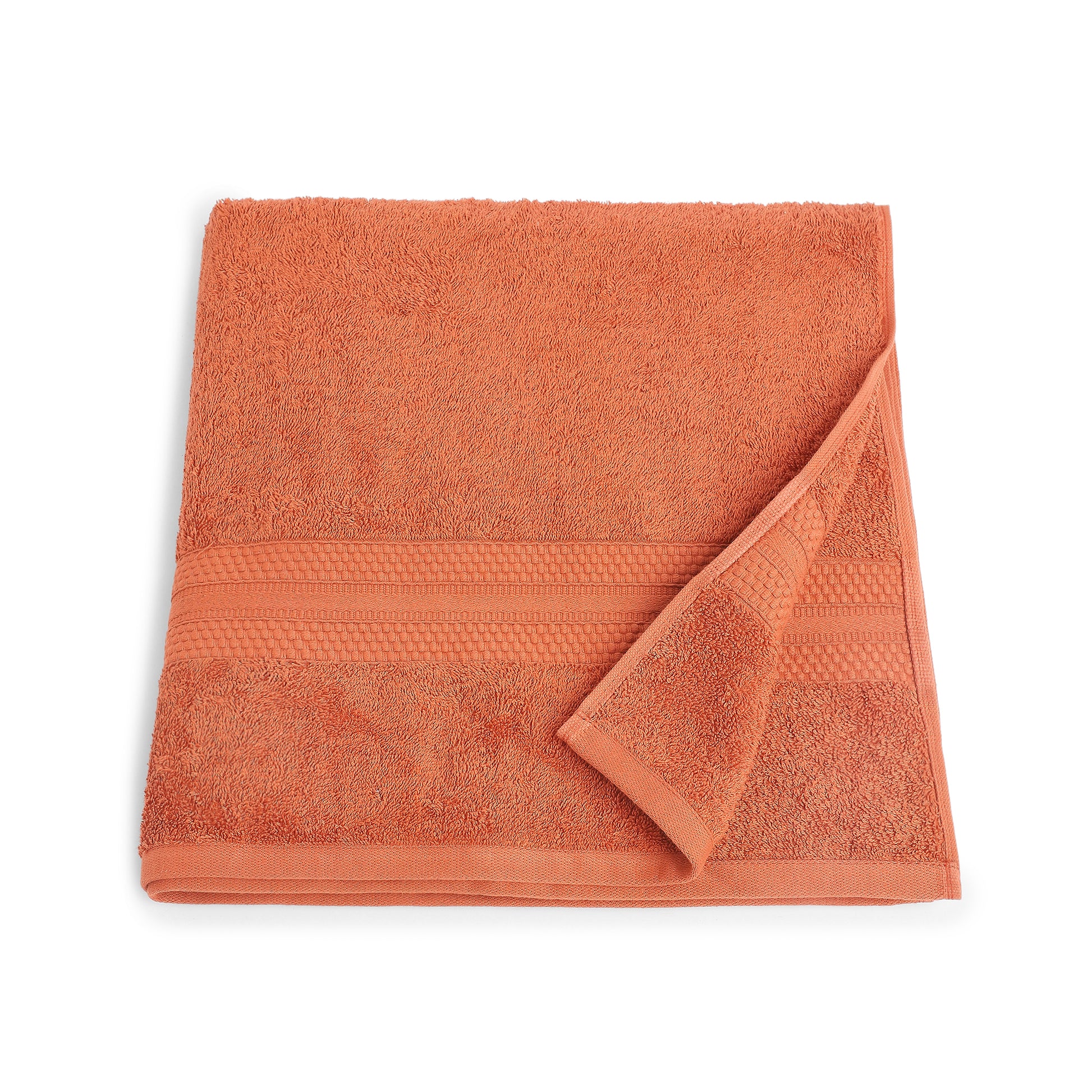 Paleto 100% Cotton Bath Towel Burnt Red / Bath Towel (75cm x 150cm)