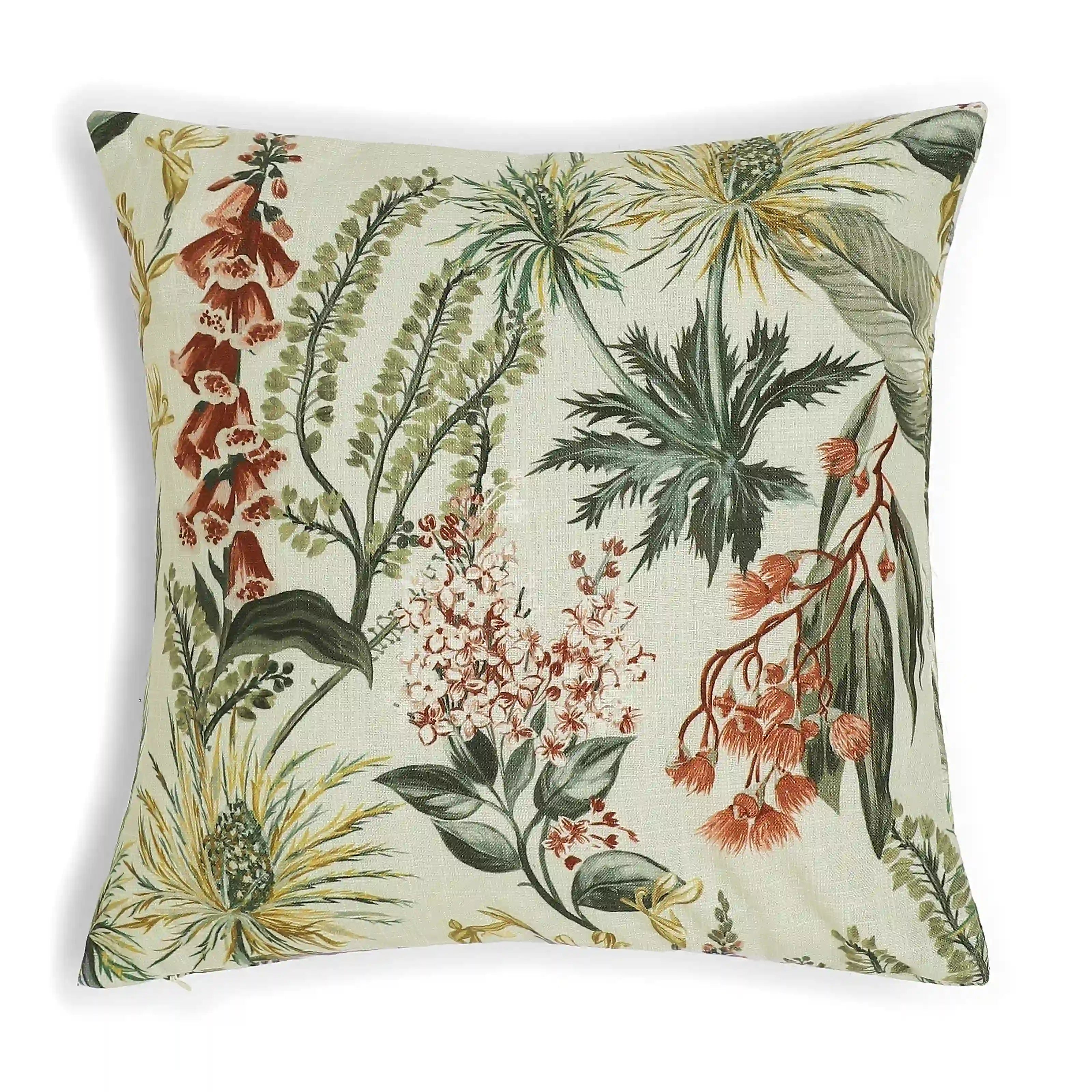 Vissencia Printed Cushion Cover | Meadow Rustic Timber / Cushion Cover (41cm x 41cm)