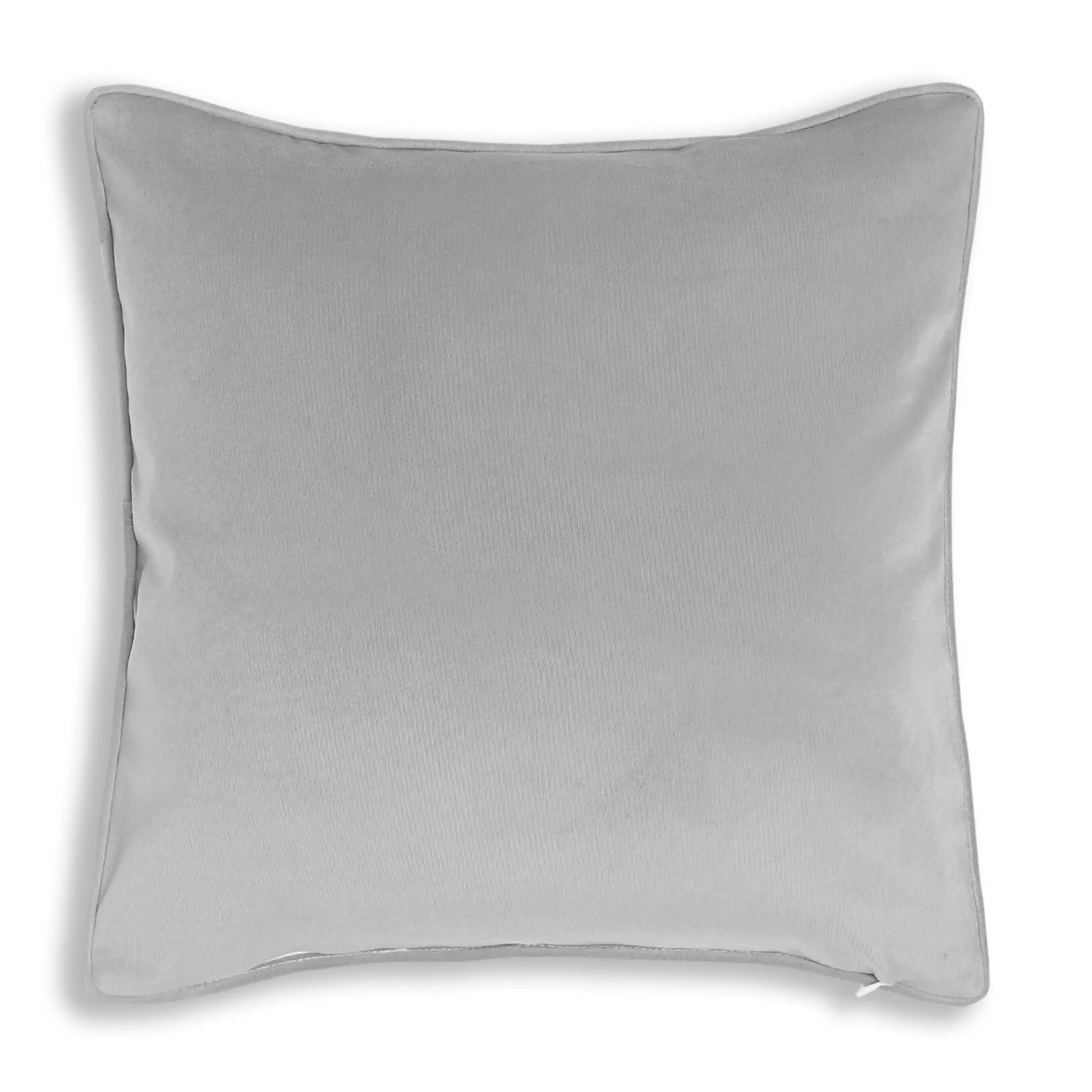 Espricia Solid Cushion Cover | Colour Pop Silver Ash / Cushion Cover (51cm x 51cm)