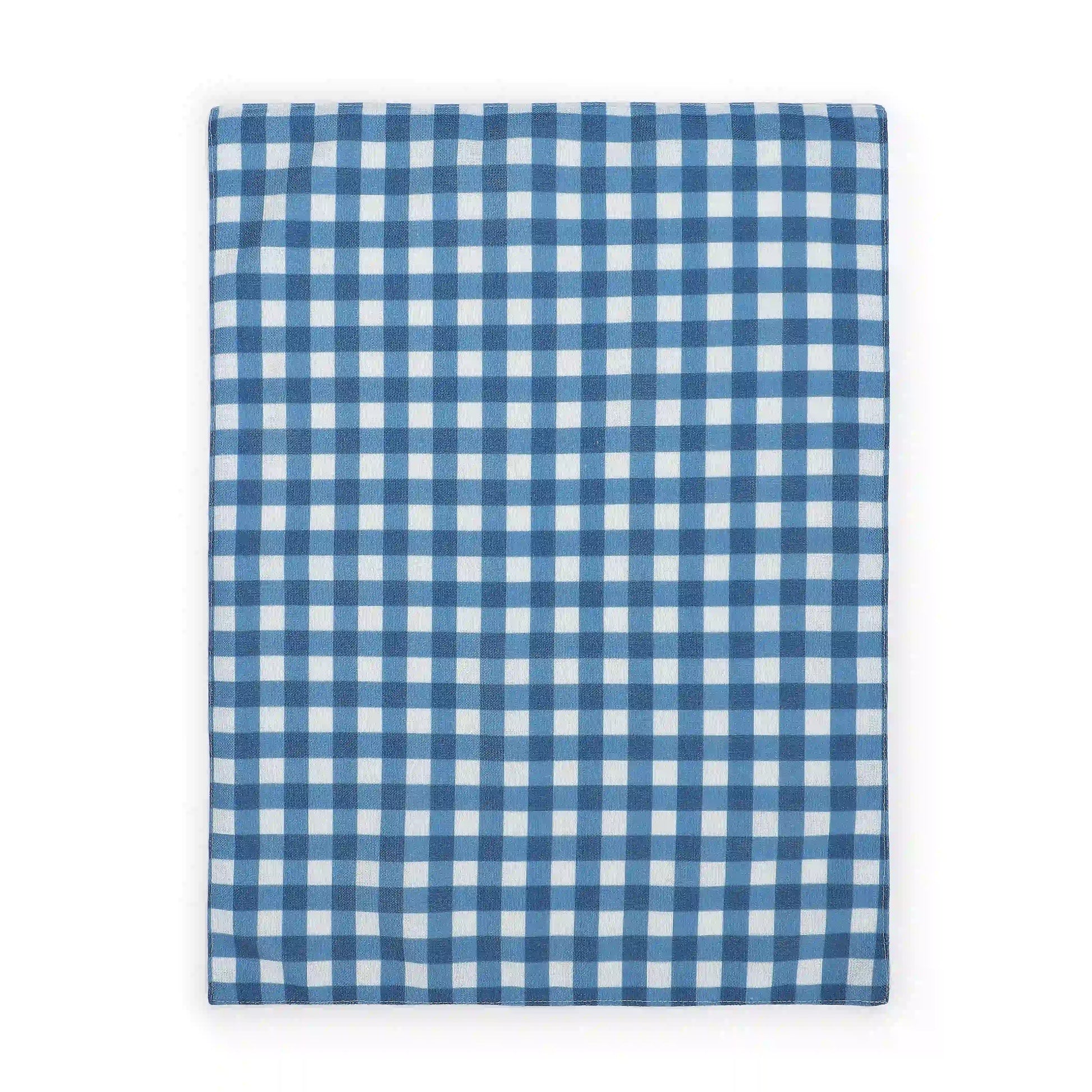 Nonna's Home 100% Polyester Table Placemat Set Big Blueberry Gingham / 4 Piece Set