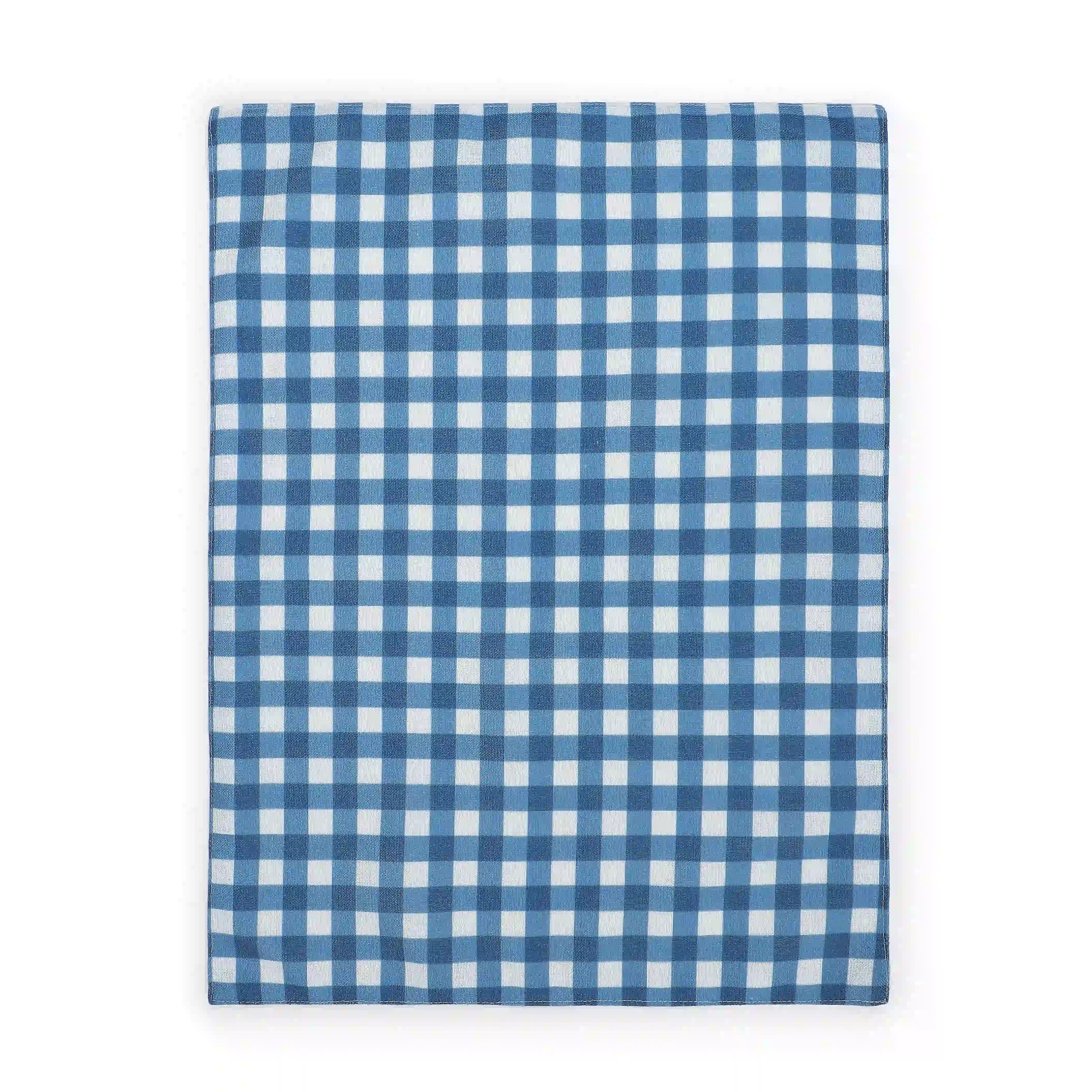 Nonna's Home 100% Polyester Table Placemat Set Big Blueberry Gingham / 4 Piece Set