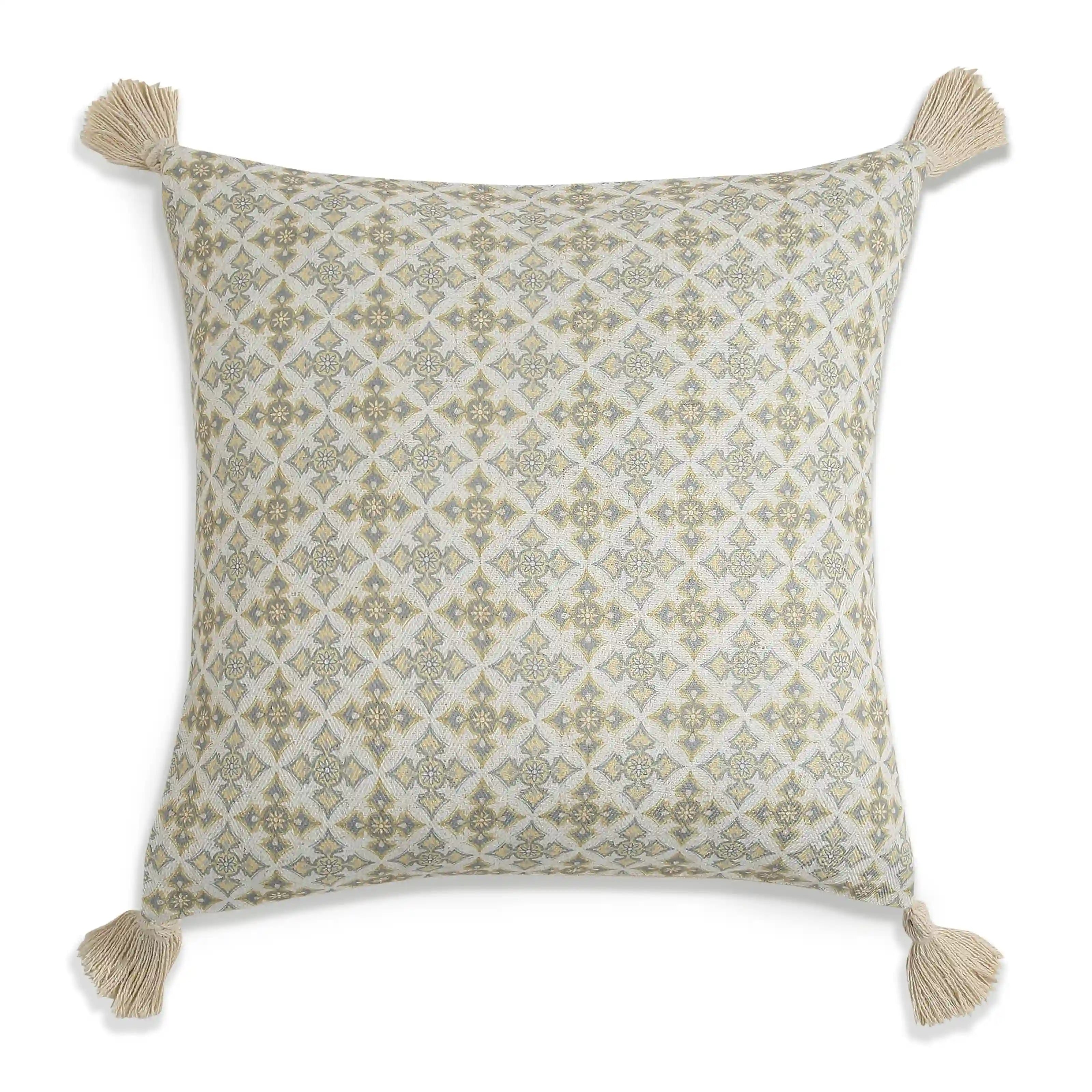 Vissencia Printed Cushion Cover | Shalimar Bagh Green / 5 Piece Cushion Cover (51cm x 51cm)