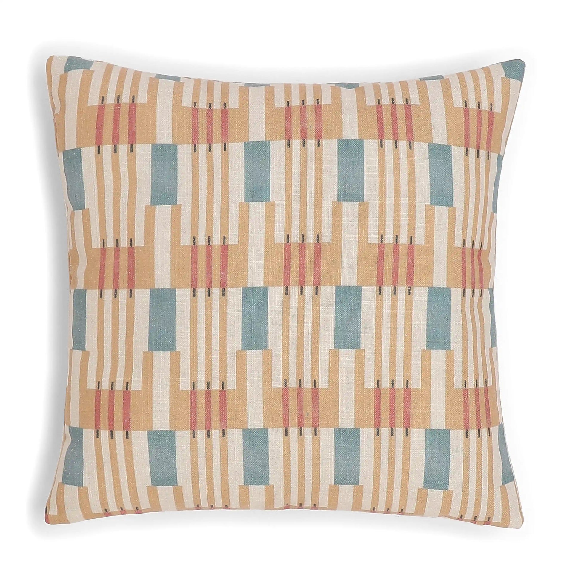 Vissencia Printed Cushion Cover | Crafted Patterns Honey Glaze / Cushion Cover (41cm x 41cm)