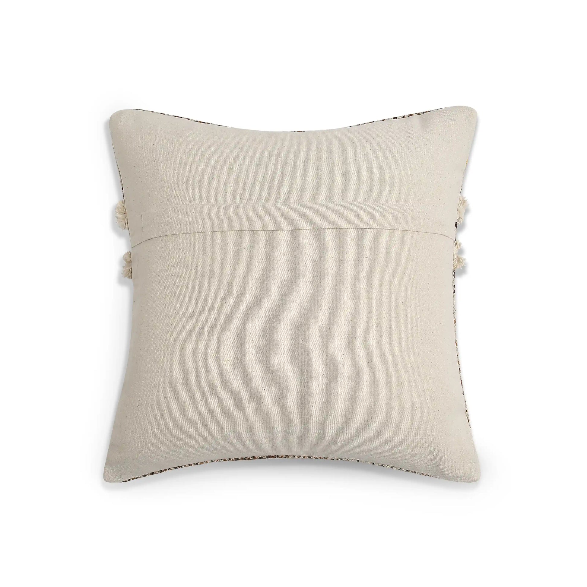 Vissencia 100% Cotton Woven Cushion Cover | Ethnic Roots Honeycomb / Cushion Cover (51cm x 51cm)