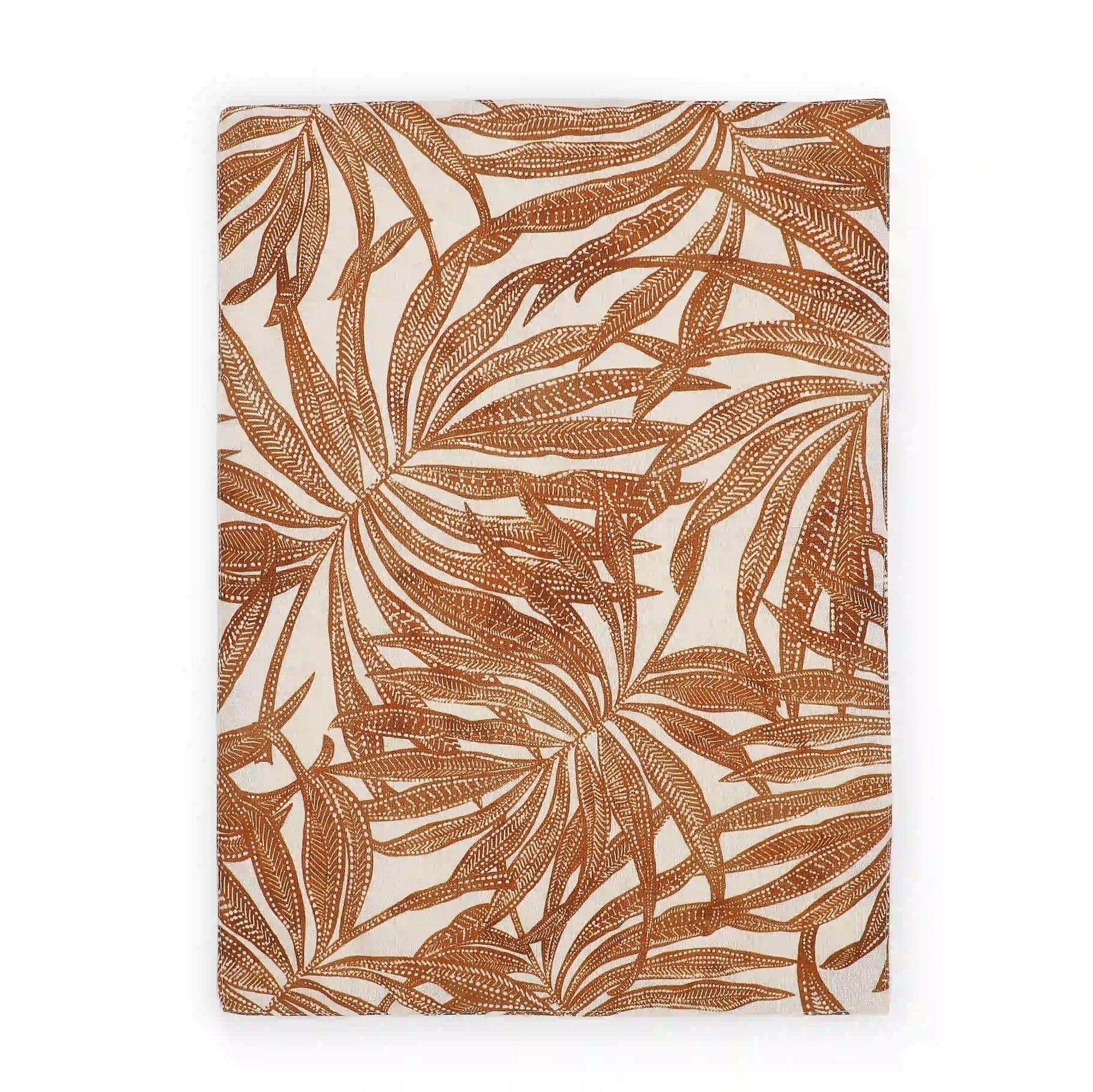 Nonna's Home 100% Polyester Table Placemat Set Coppery Ferns / 6 Piece Set