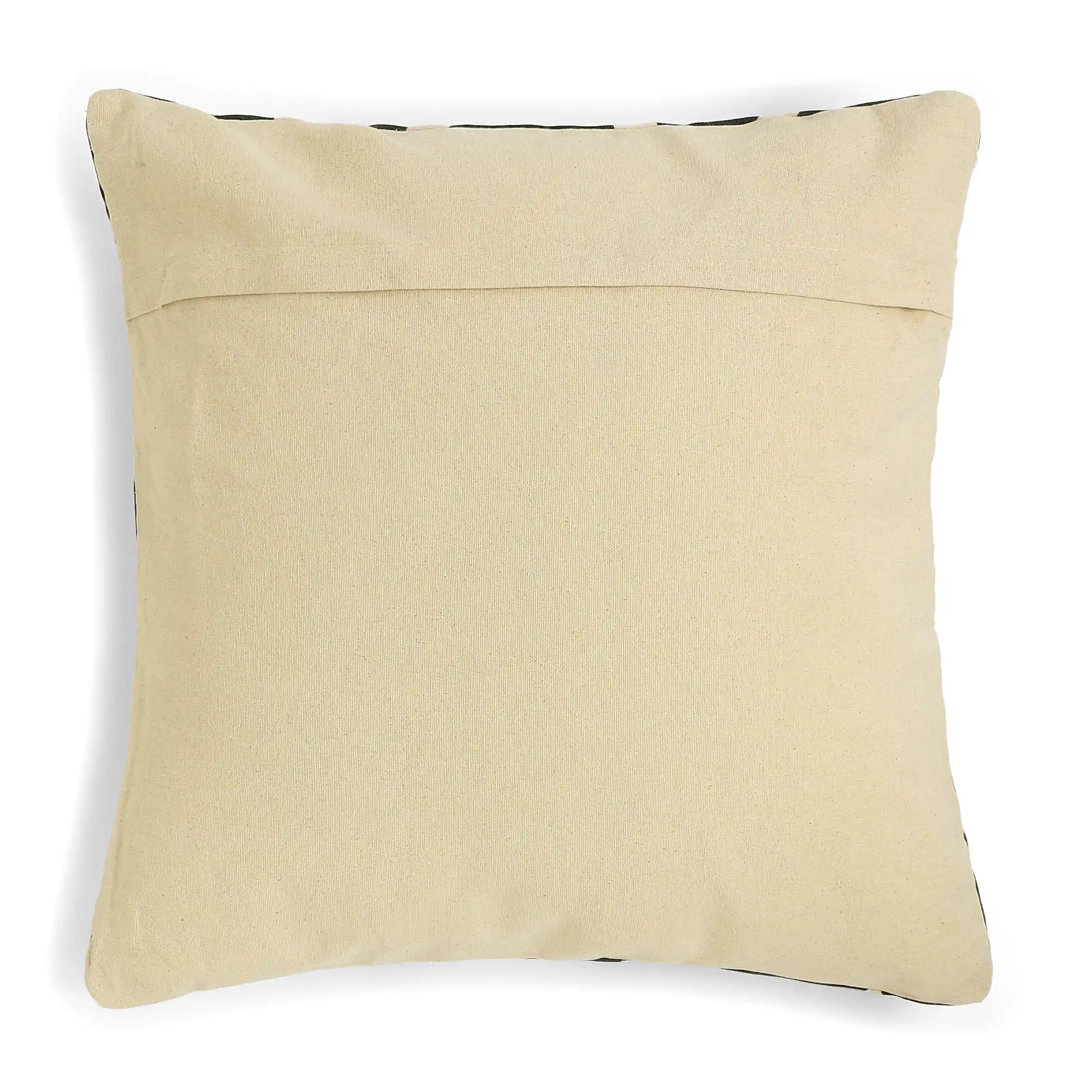 Vissencia 100% Cotton Printed Cushion Cover | Nomadic Tales Grey / Cushion Cover (41cm x 41cm)