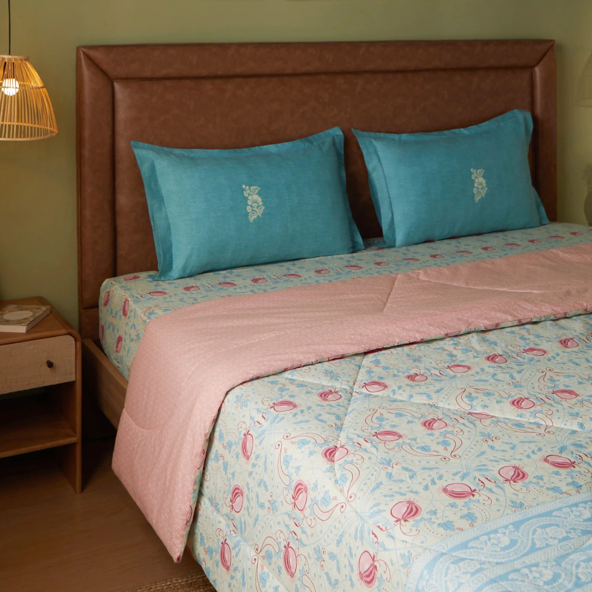 Chippa Lane 100% 120GSM Cotton Comforter Light Blue / Double