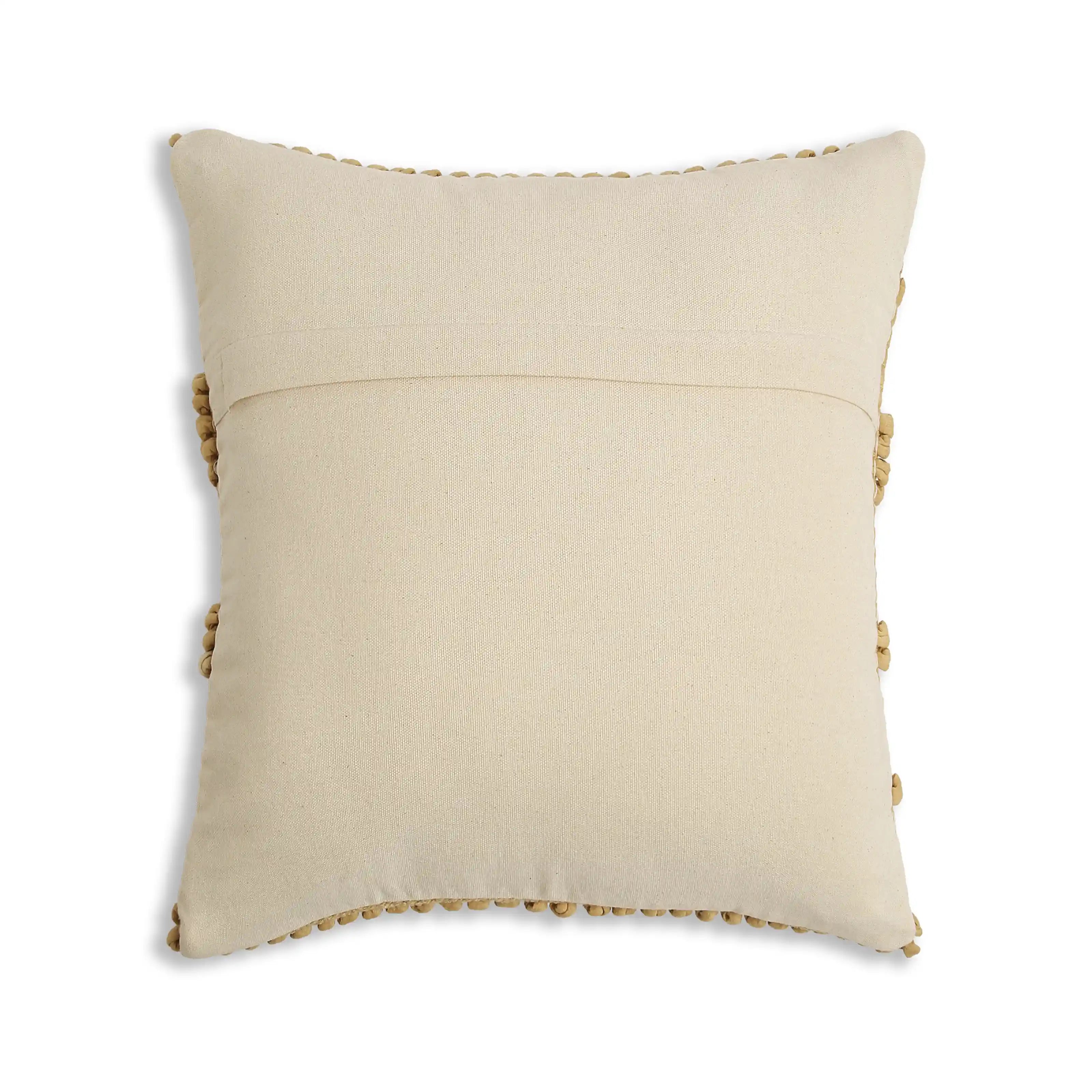 Espricia 100% Cotton Cushion Cover | Boho Soul Honey Mustard / Cushion Cover (51cm x 51cm)