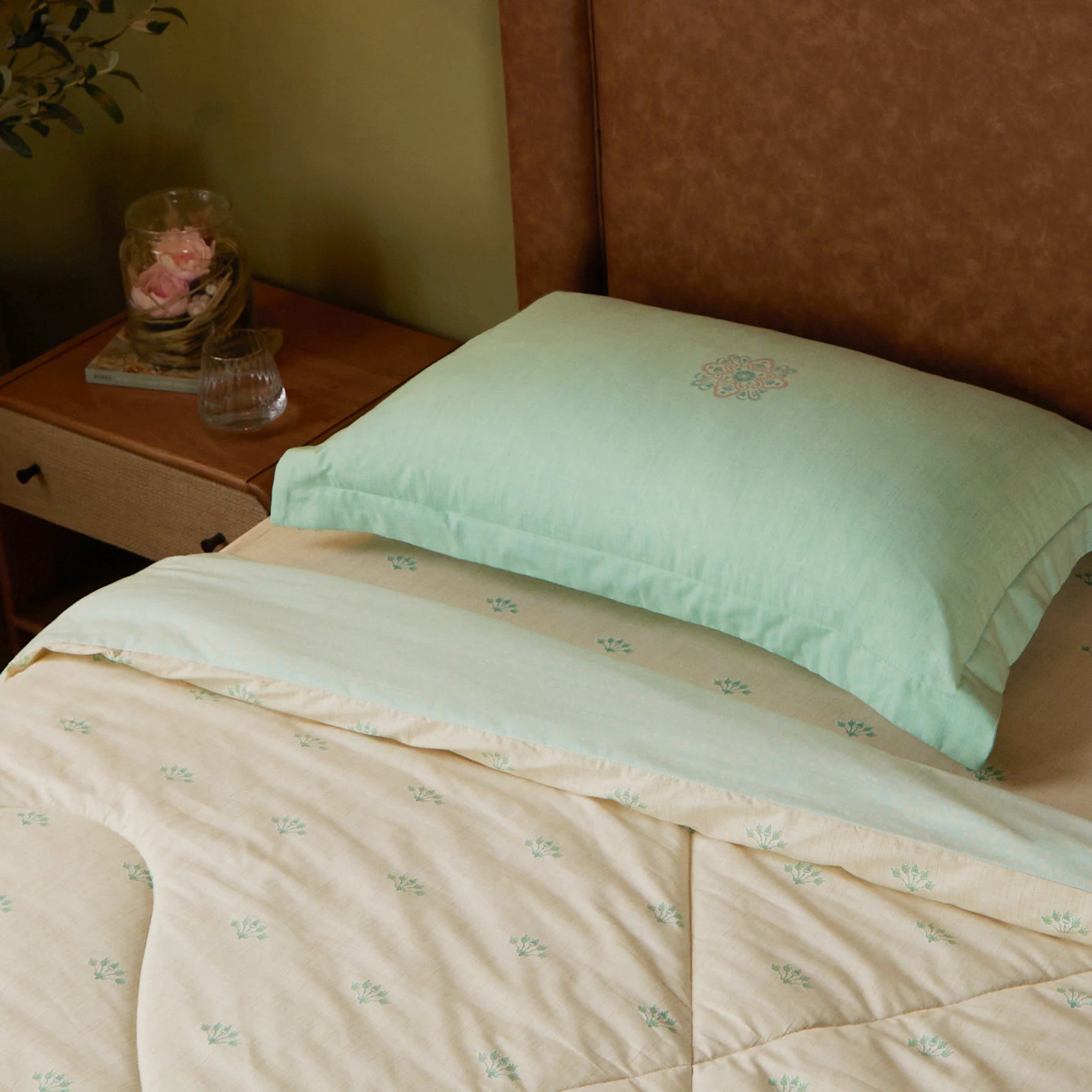 Chippa Lane 100% 120GSM Cotton Comforter Sage / Single