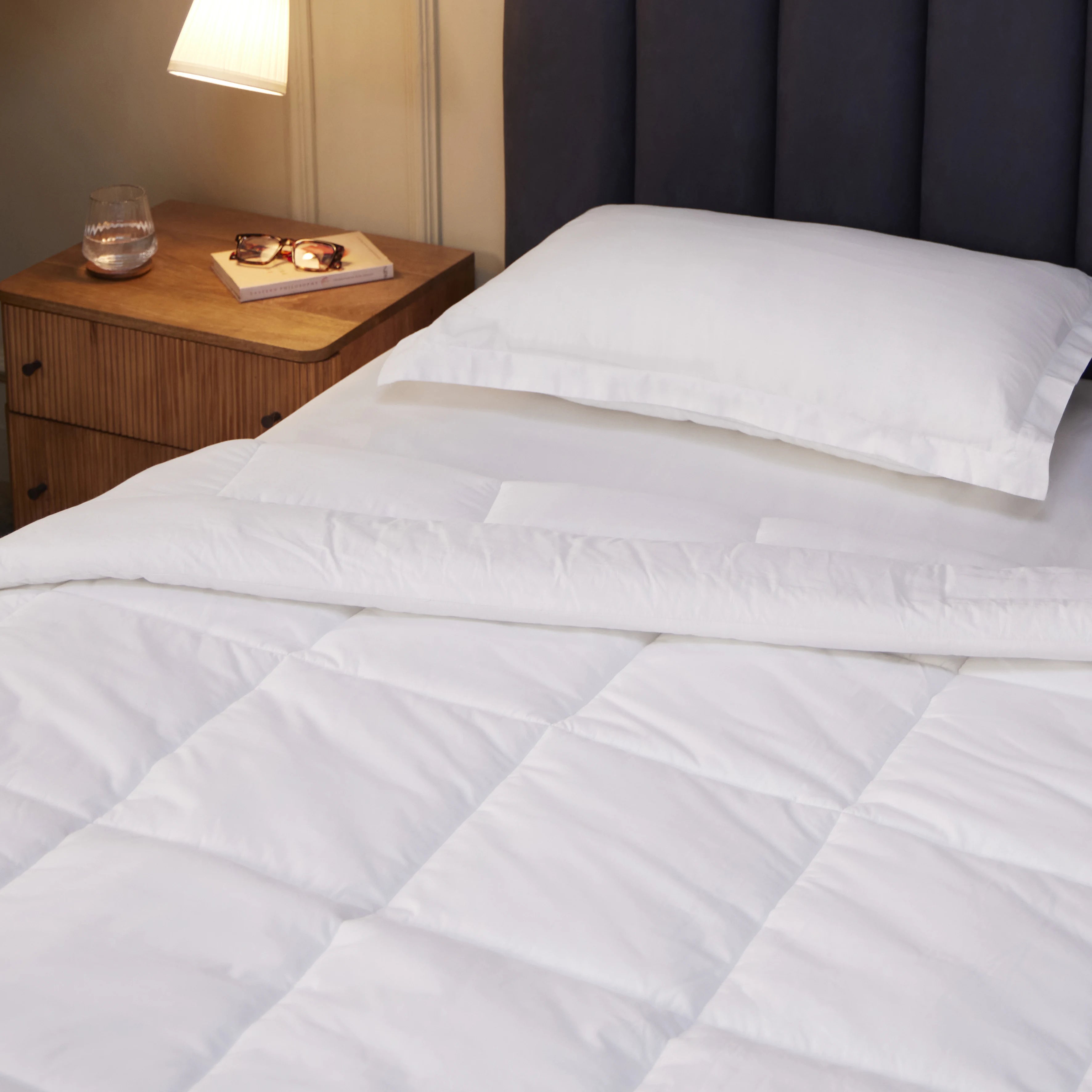 Quadra White Solid Dyed Duvet Filler White / Duvet Filler (1.50m x 2.24m)