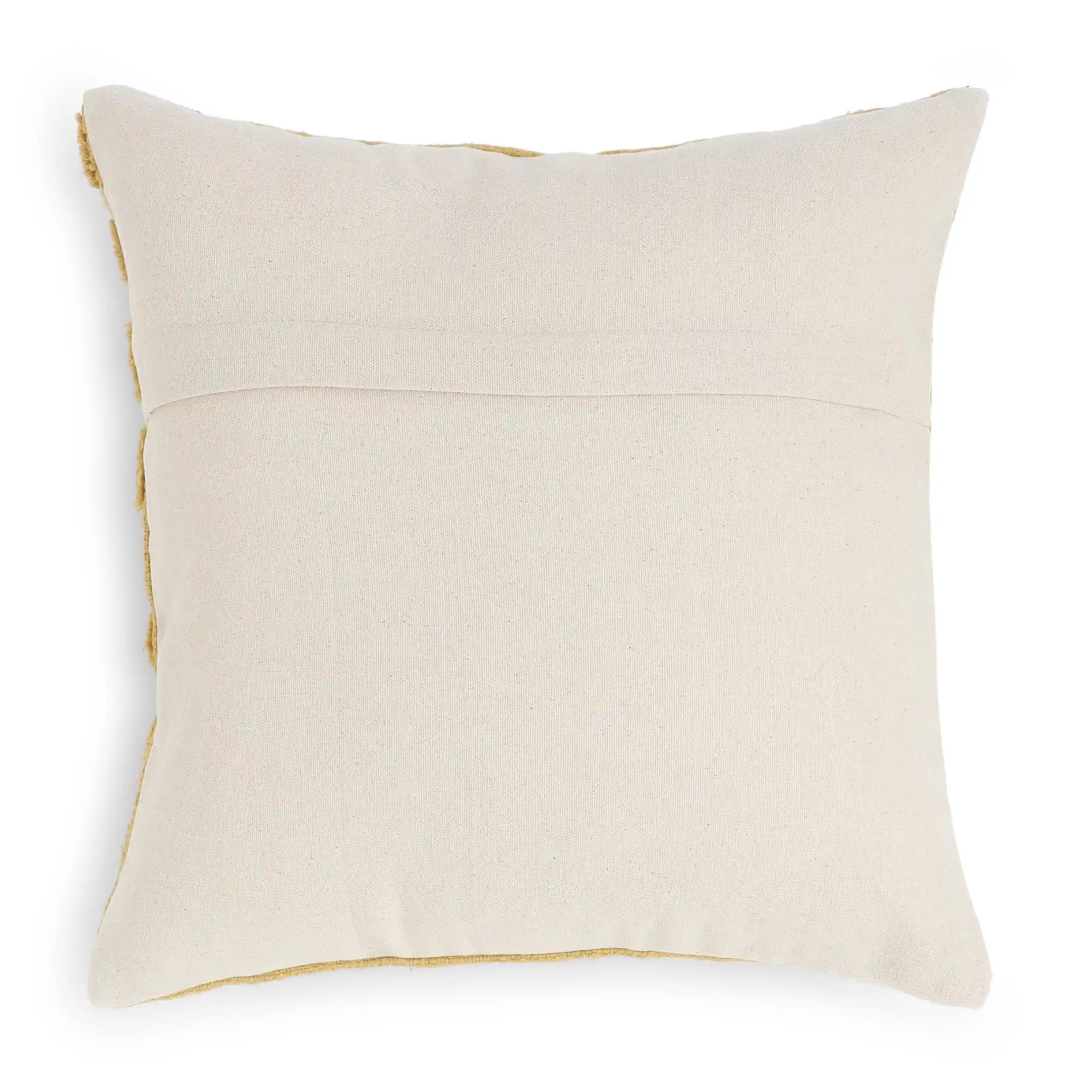 Espricia 100% Cotton Tufted Cushion Cover | Golden Hour Butterscotch / Cushion Cover (51cm x 51cm)