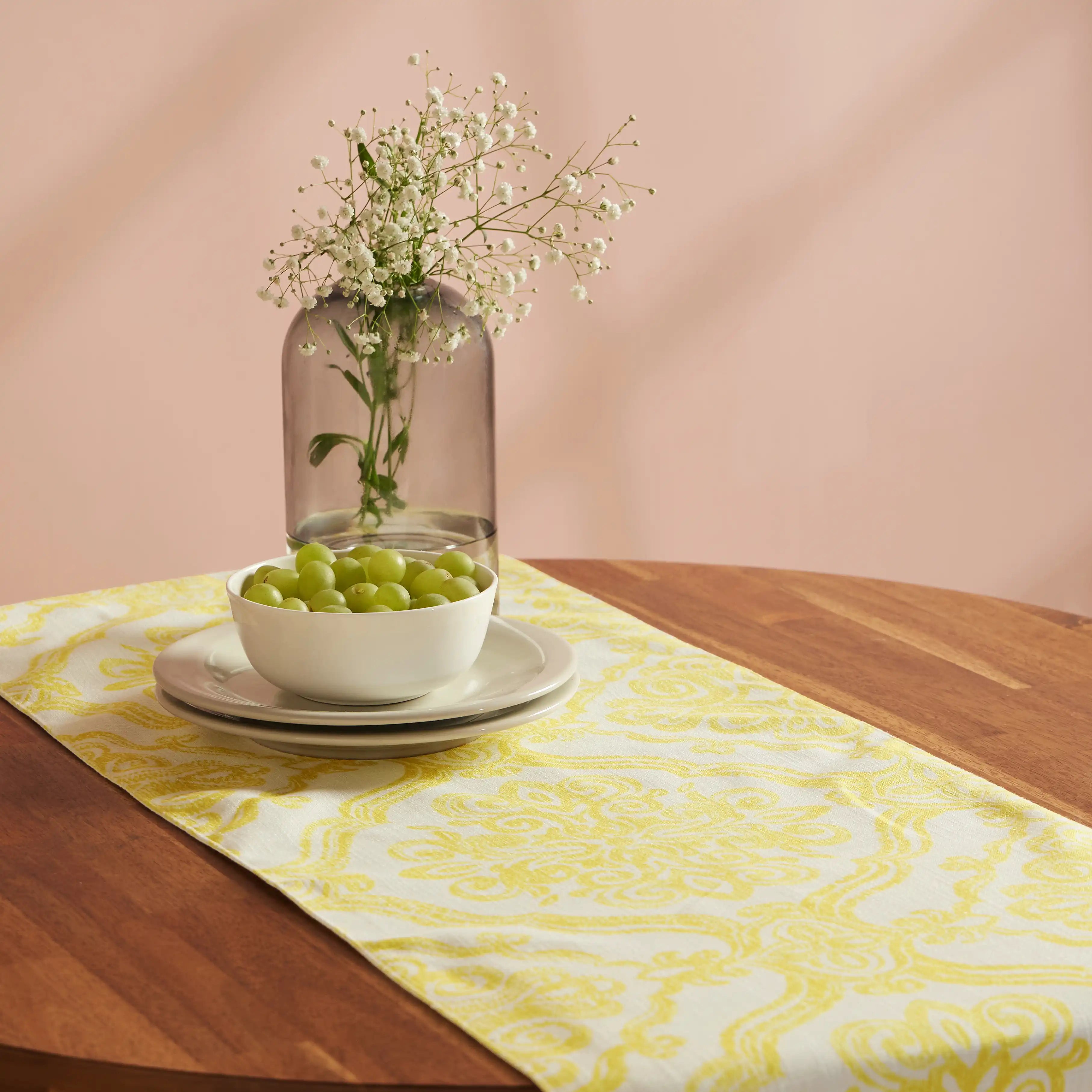 Nonna's Home 100% Polyester Table Runner Vintage Baroque / Table Runner (34cm x 120cm)