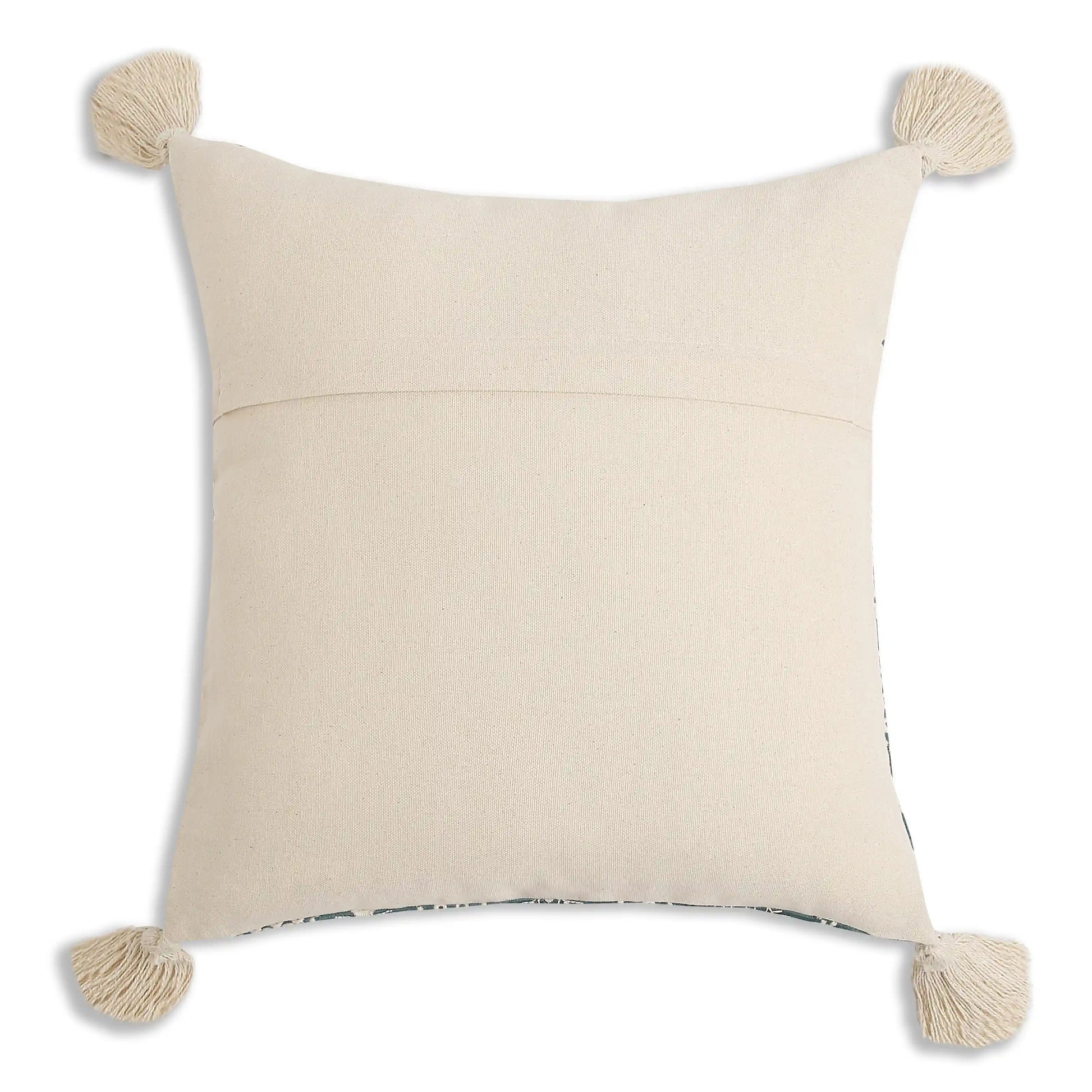 Vissencia Embroidered Cushion Cover | Tana Bana Aqua Reef / Cushion Cover (51cm x 51cm)