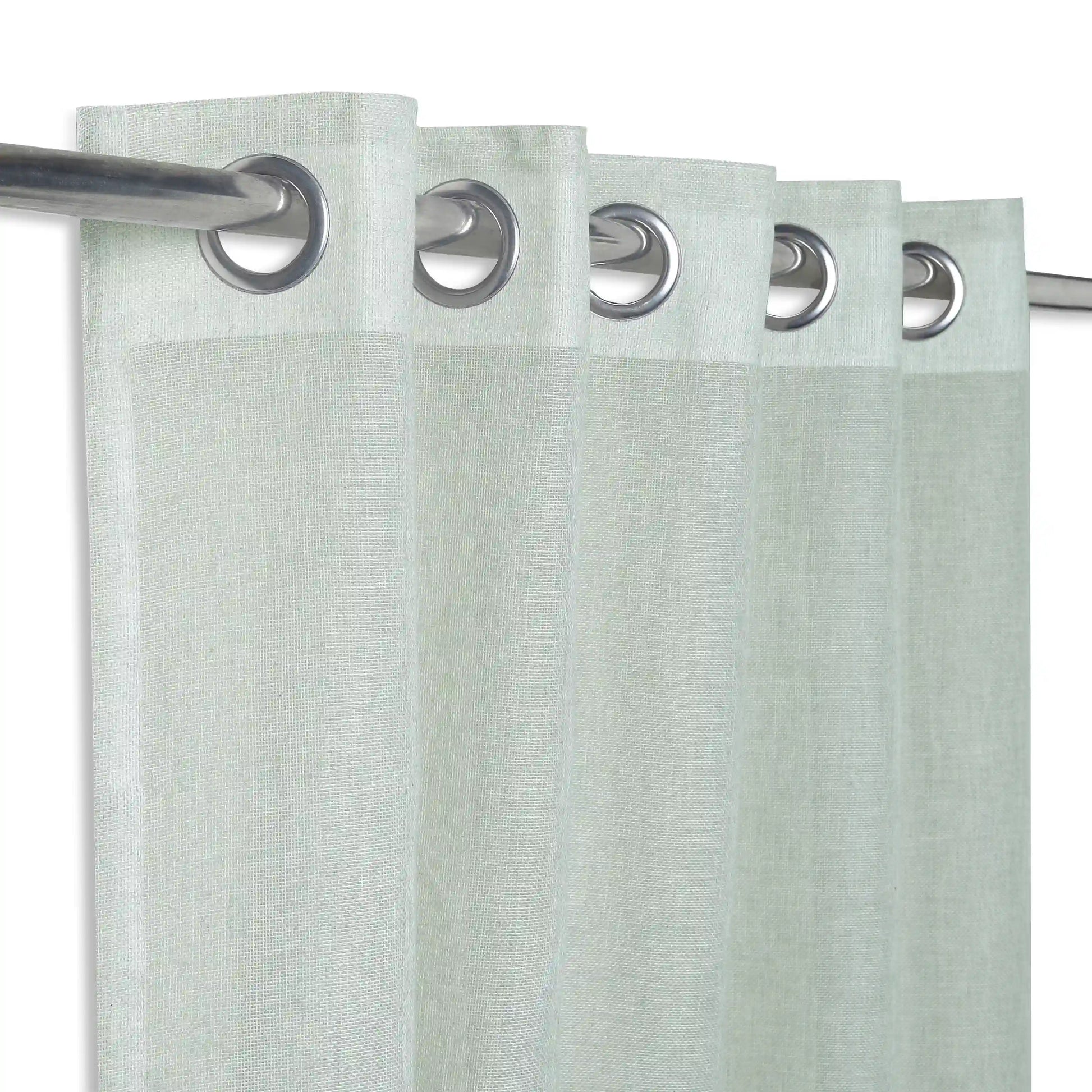 Velina Set Of 2 Sheer Readymade Curtains | 
Sand & Shadow Silver / Window (5ft X 4.4ft)