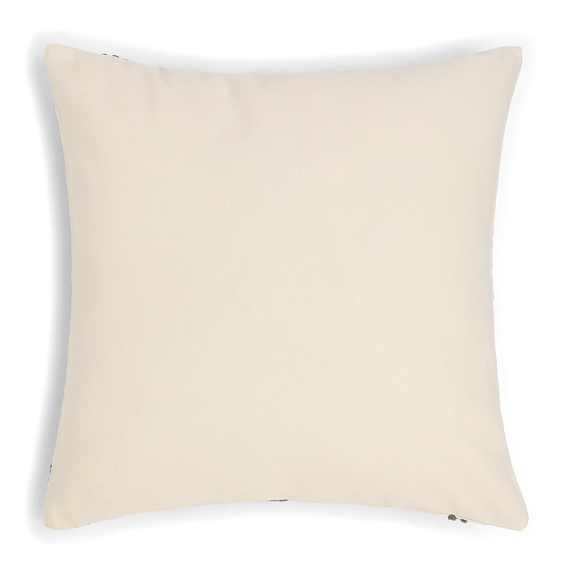 Espricia Embroidered Cushion Cover | Banjara Bloom Ash / Cushion Cover (41cm x 41cm)