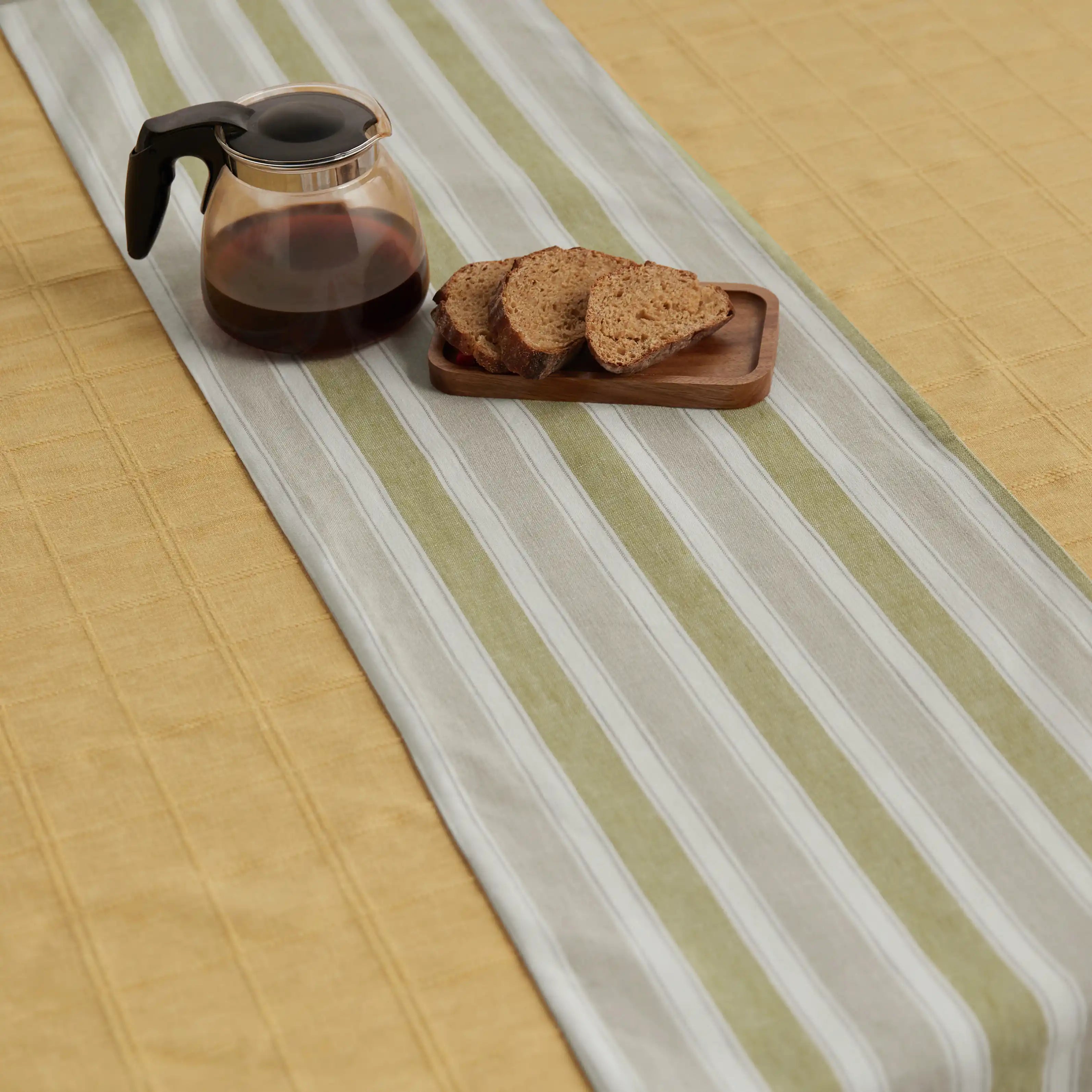Kaleida Cotton-Polyester Blend Table Runner Ochre Origins / Table Runner (34cm x 120cm)