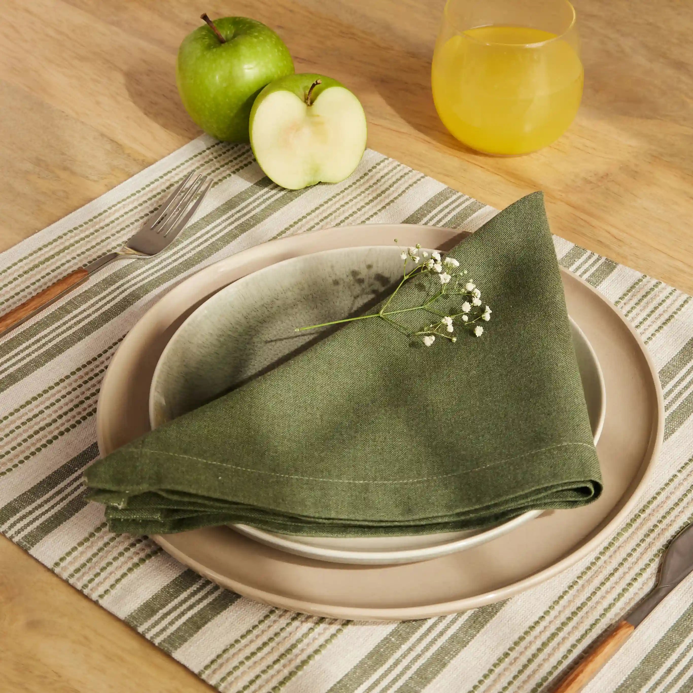 Kaleida 100% Cotton Table Napkin Thyme Therapy / Pack of 6