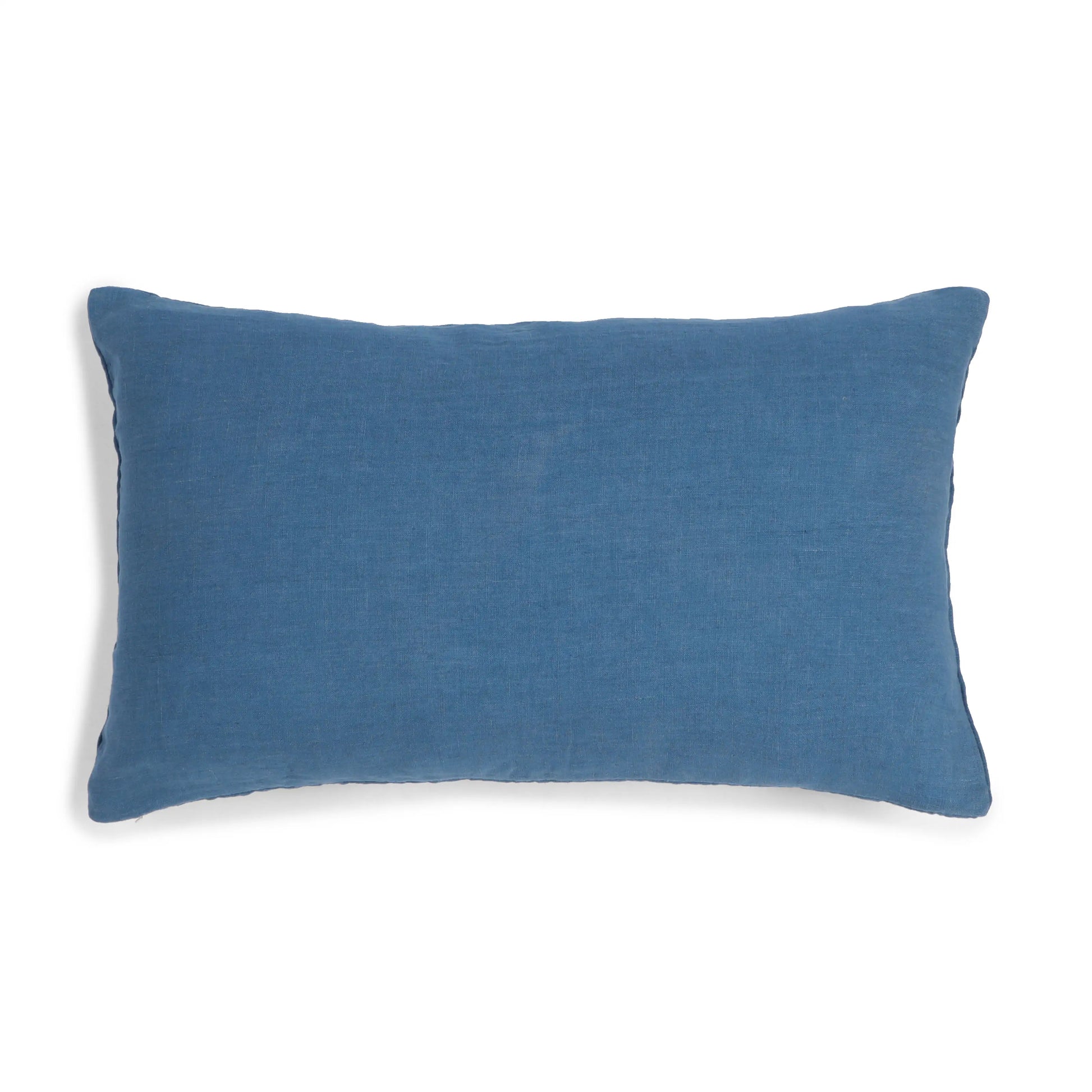 Estrella Embroidered Cushion Cover | Karigari Threads Denim Blue / Cushion Cover (41cm x 66cm)