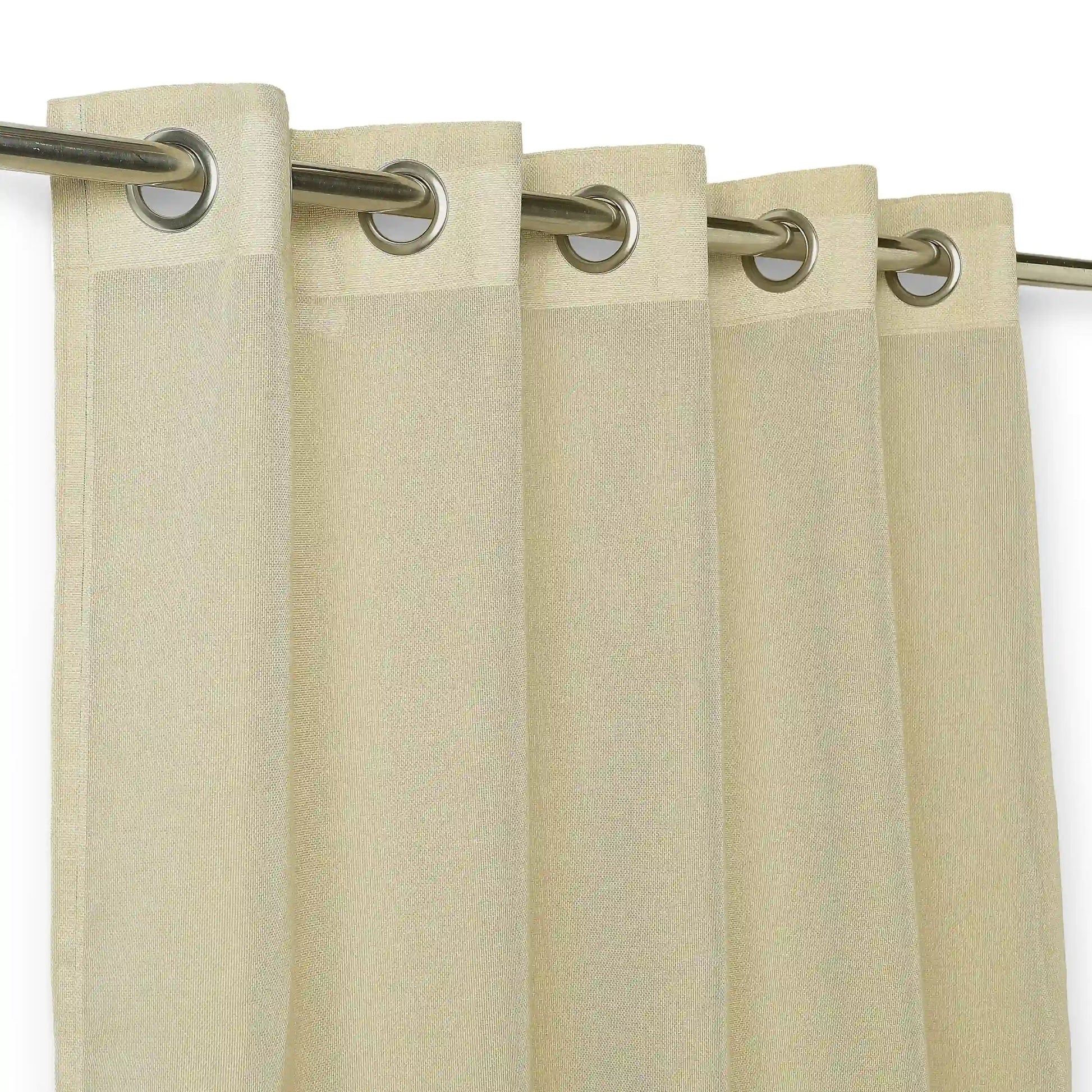 Velina Set Of 2 Sheer Readymade Curtains | 
Sand & Shadow Sand / Window (5ft X 4.4ft)