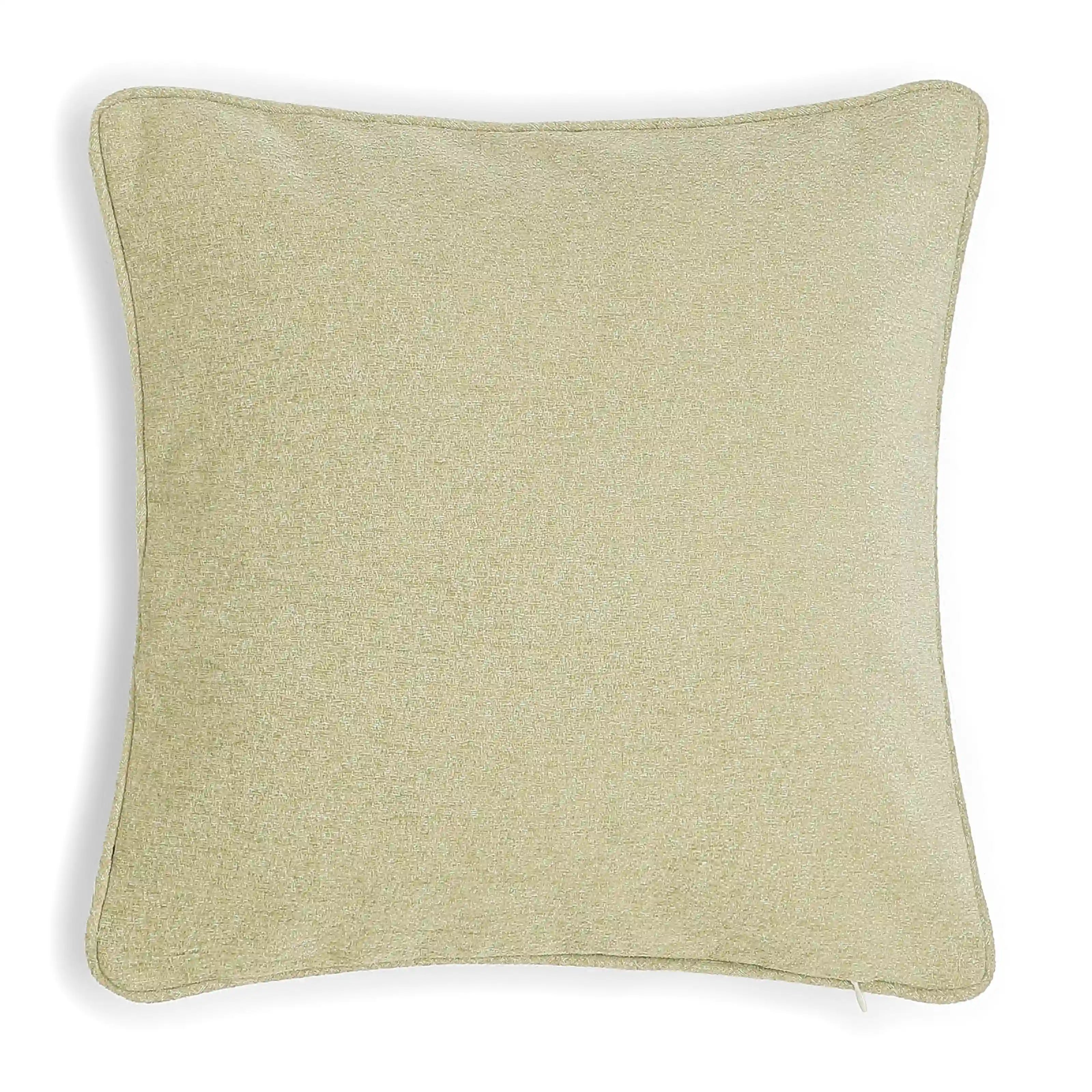 Vissencia Solid Cushion Cover | Textured Crush Basalt / Cushion Cover (41cm x 41cm)