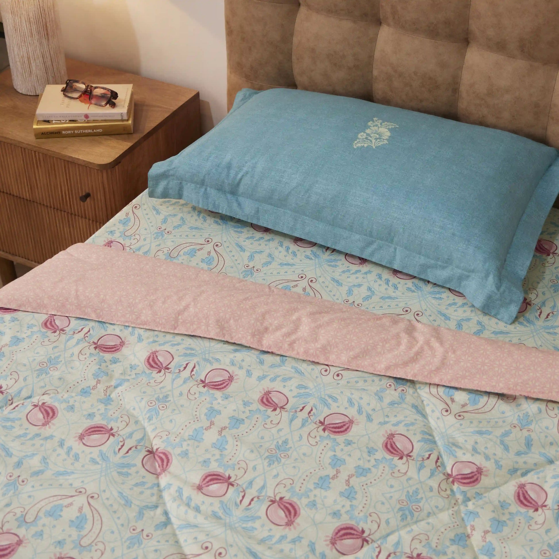Chippa Lane 100% 120GSM Cotton Comforter Light Blue / Single