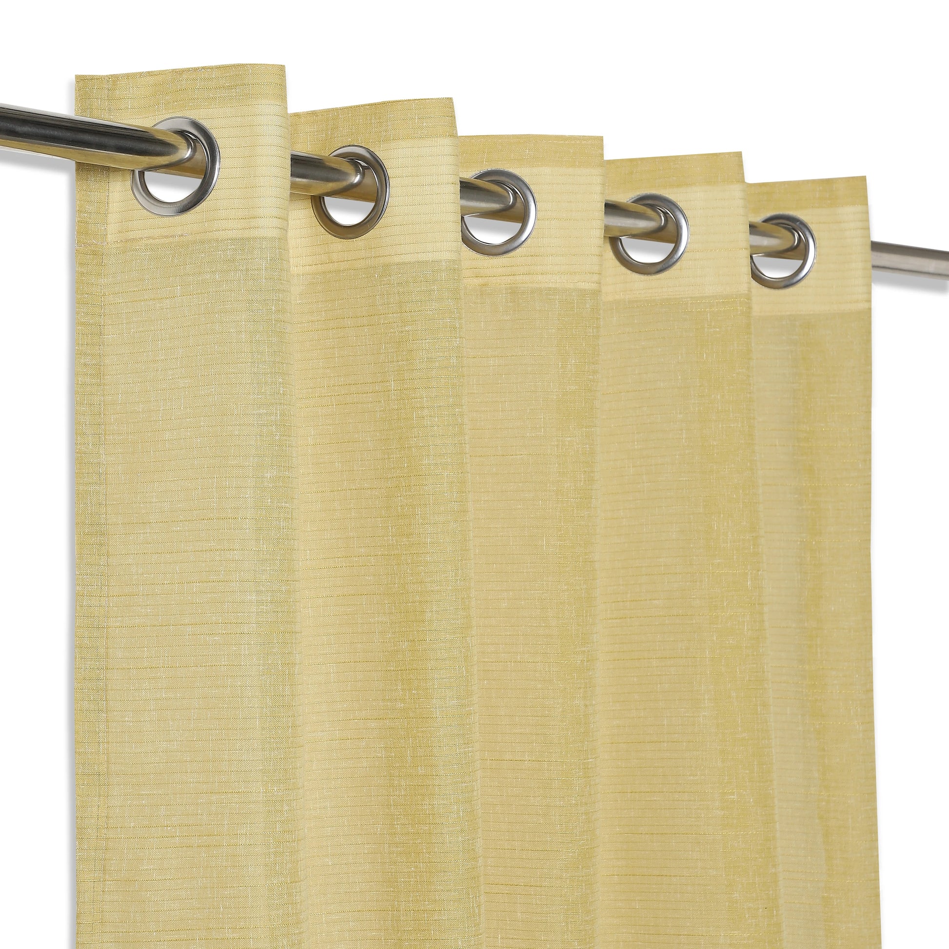 Velina Set Of 2 Sheer Readymade Curtains | 
Tinted Hues Lime / Door-XL (9ft X 4.4ft)