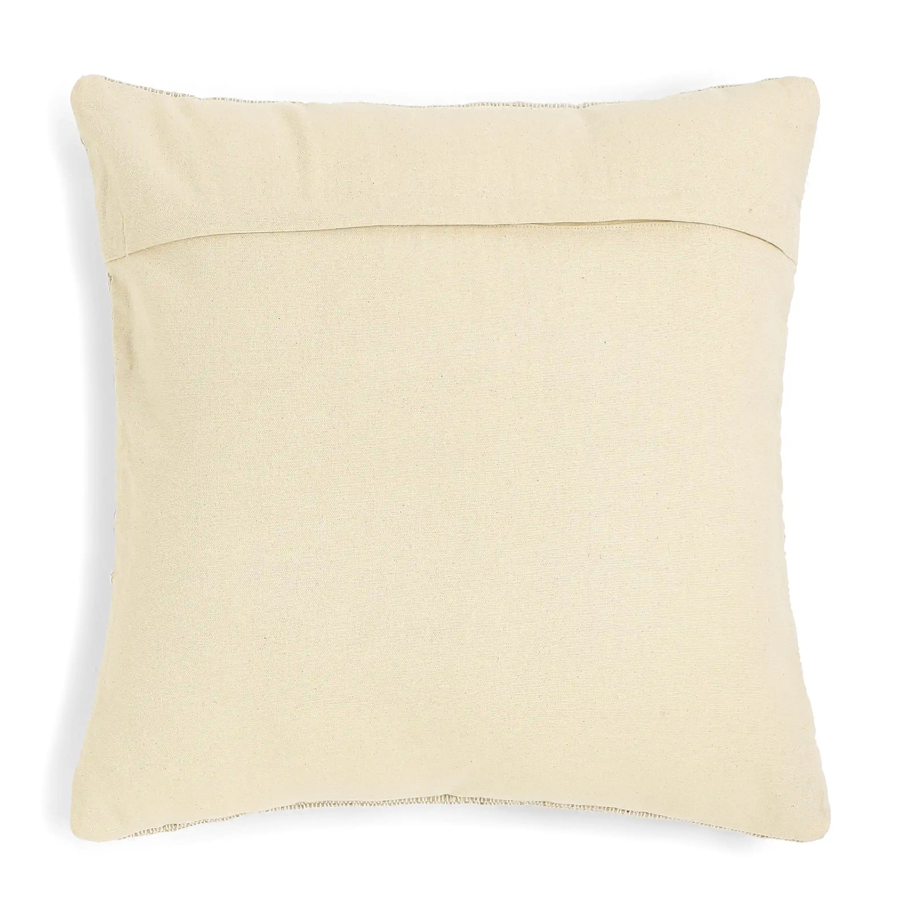 Vissencia 100% Cotton Woven Cushion Cover | Earthy Hues Soft Fawn / Cushion Cover (41cm x 41cm)