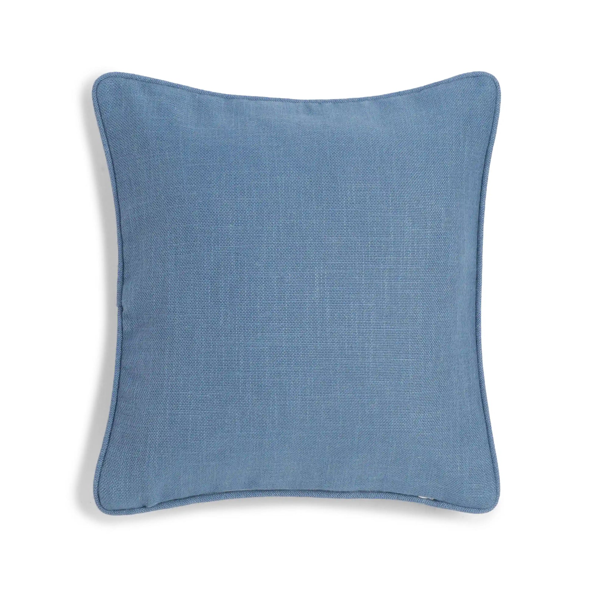 Espricia Solid Cushion Cover | Textura Denim / Cushion Cover (51cm x 51cm)