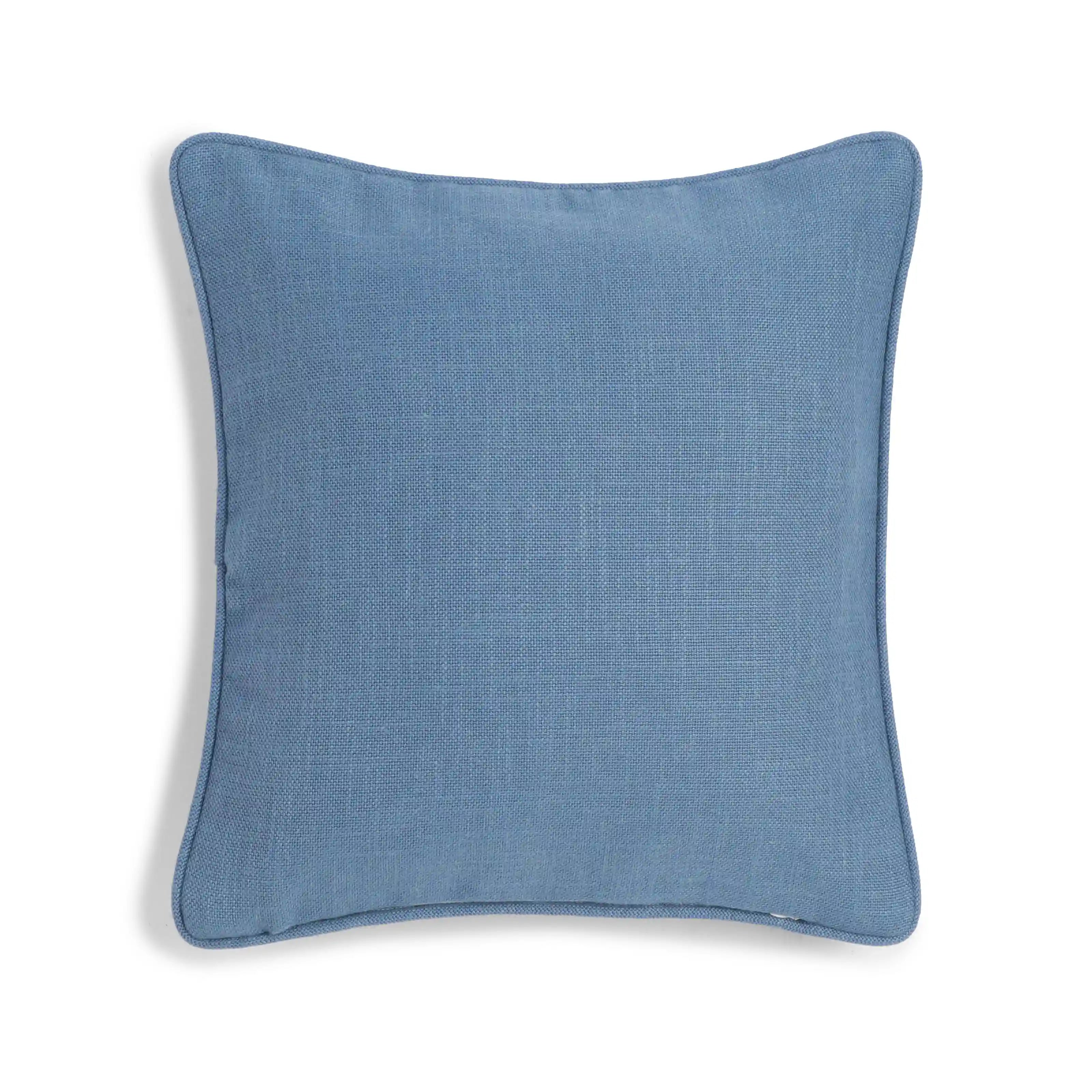 Espricia Solid Cushion Cover | Textura Denim / Cushion Cover (51cm x 51cm)