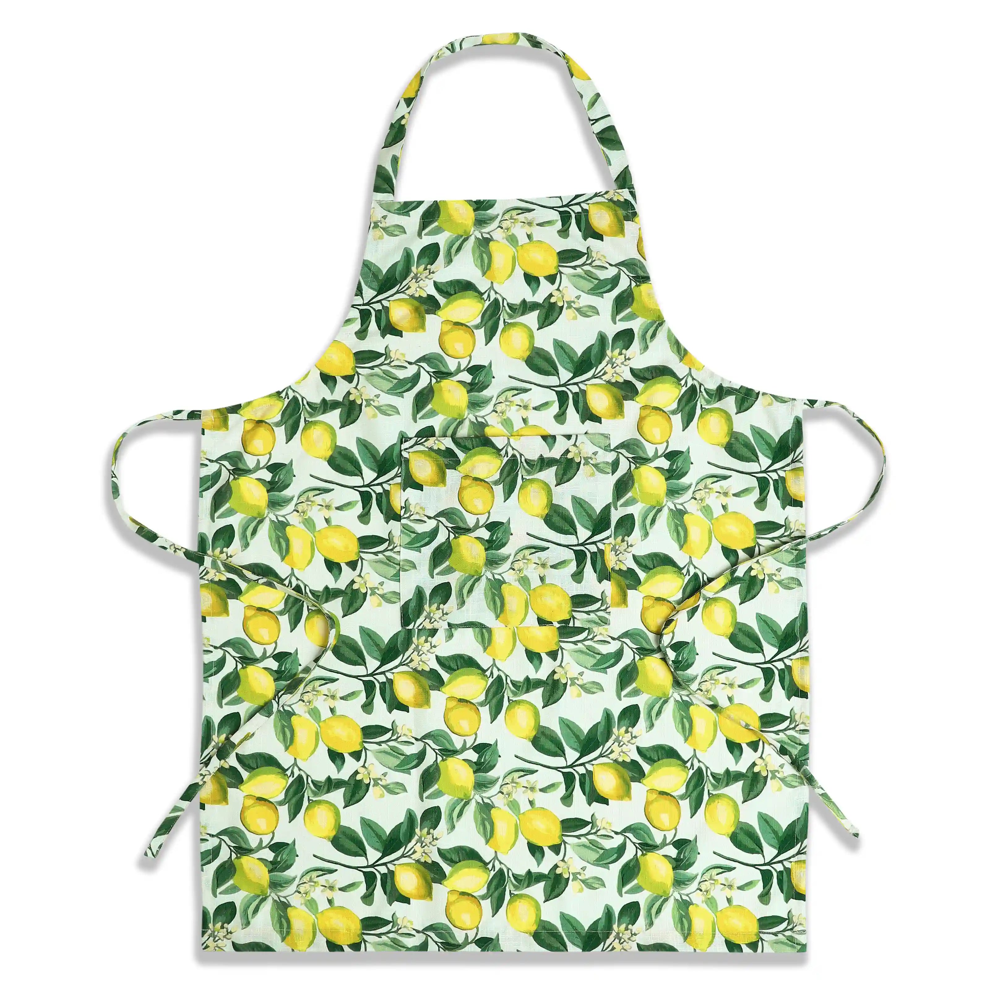 Nonna's Home 100% Polyester Apron Lemon Zest / Apron (70cm x 90cm)