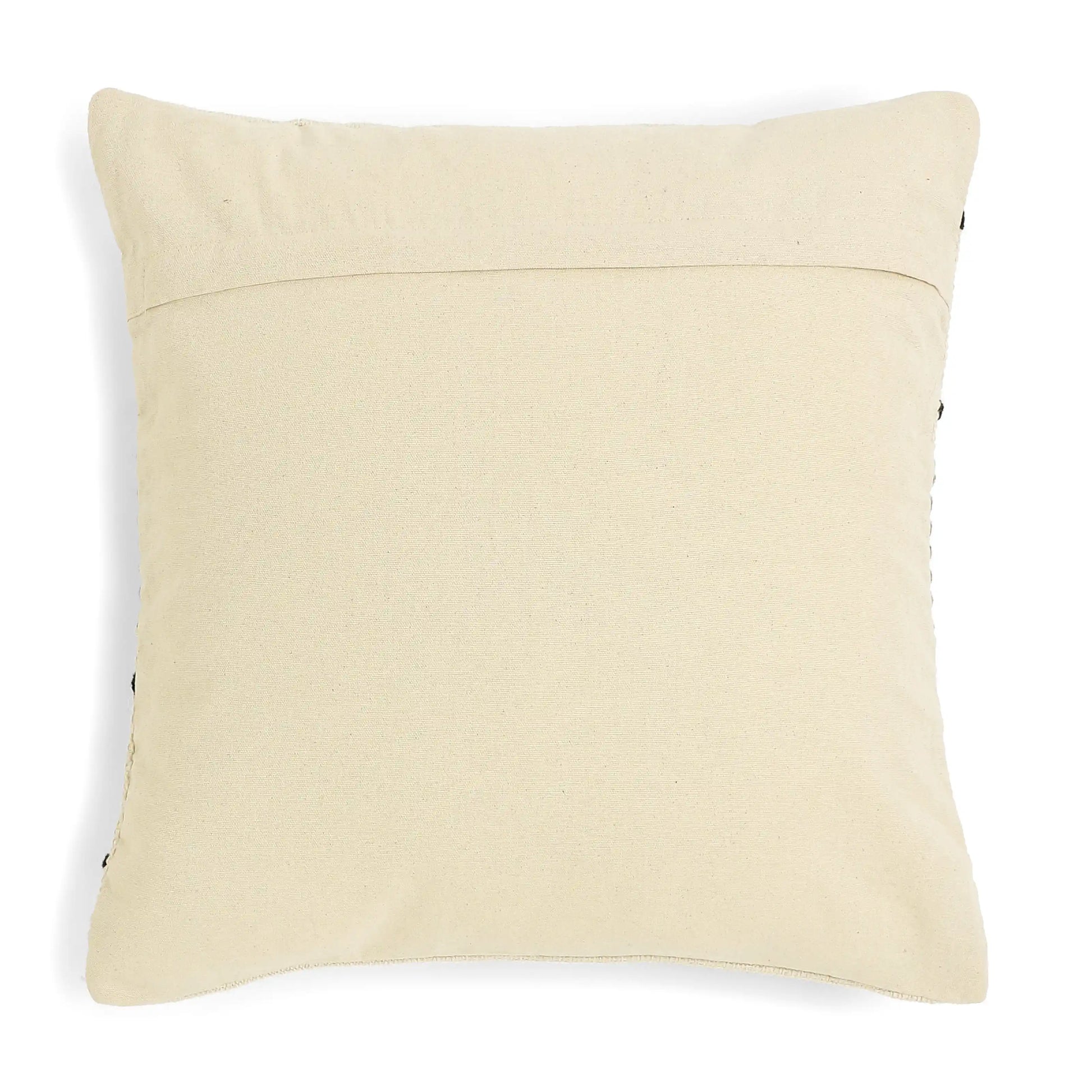 Vissencia 100% Cotton Woven Cushion Cover | Boho Bliss Ebony / Cushion Cover (51cm x 51cm)